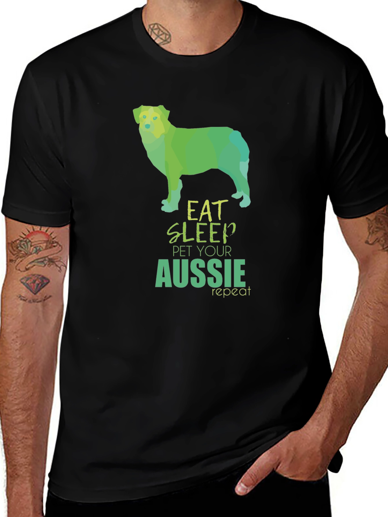 Eat Sleep Pet Aussie Repeat T-Shirt