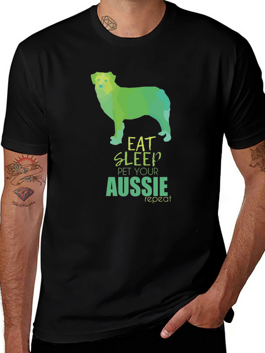 Eat Sleep Pet Aussie Repeat T-Shirt