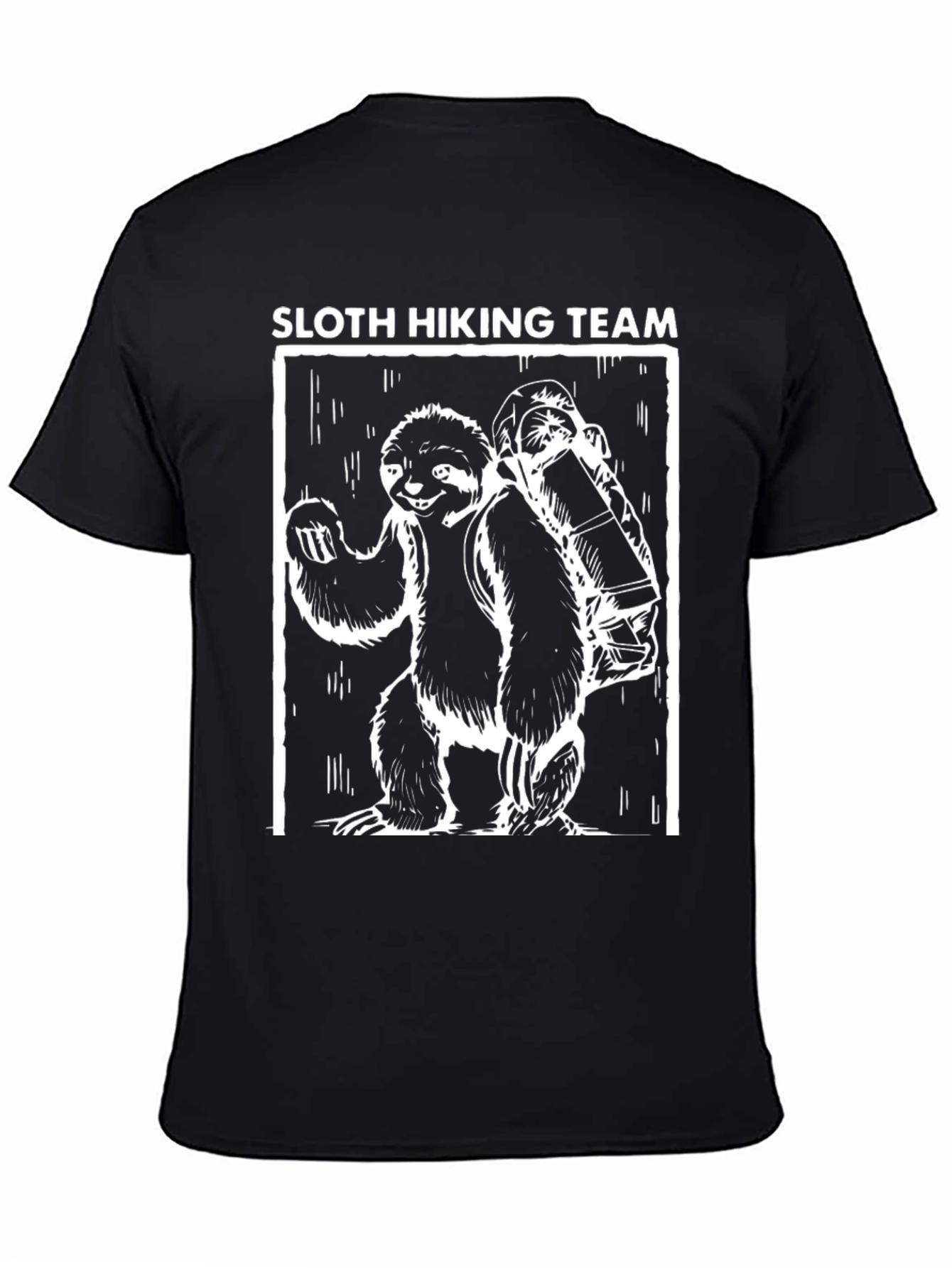 Sloth Hiking Team Graphic T-Shirt