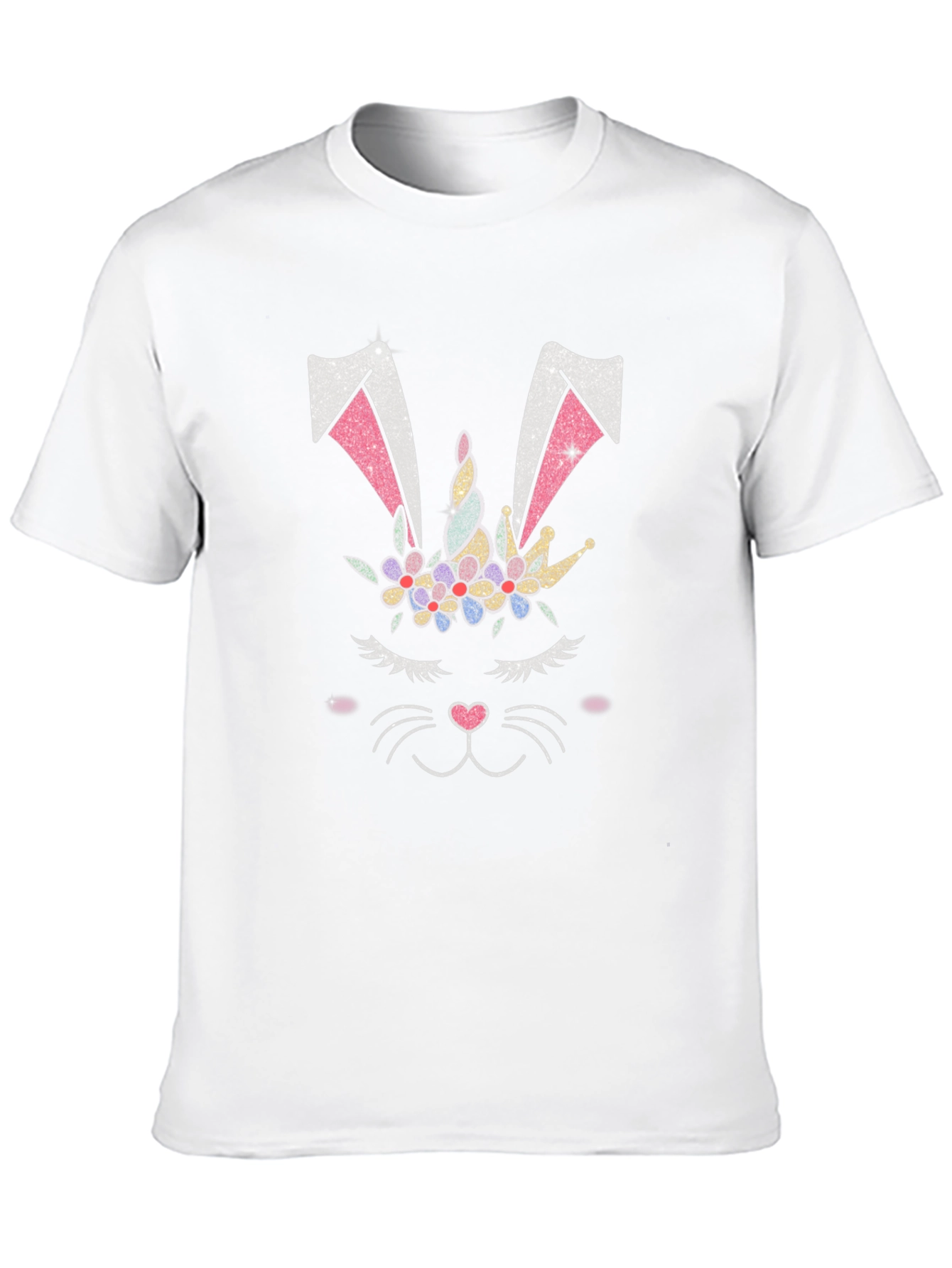 Bunny Unicorn Graphic Tee - Black