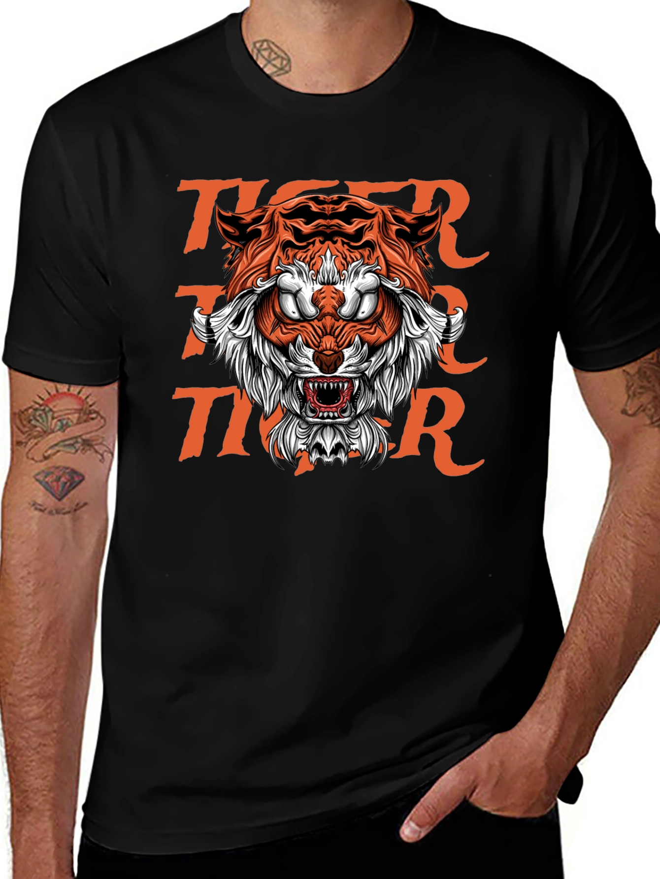 Bold Tiger Graphic Tee - Fierce Streetwear