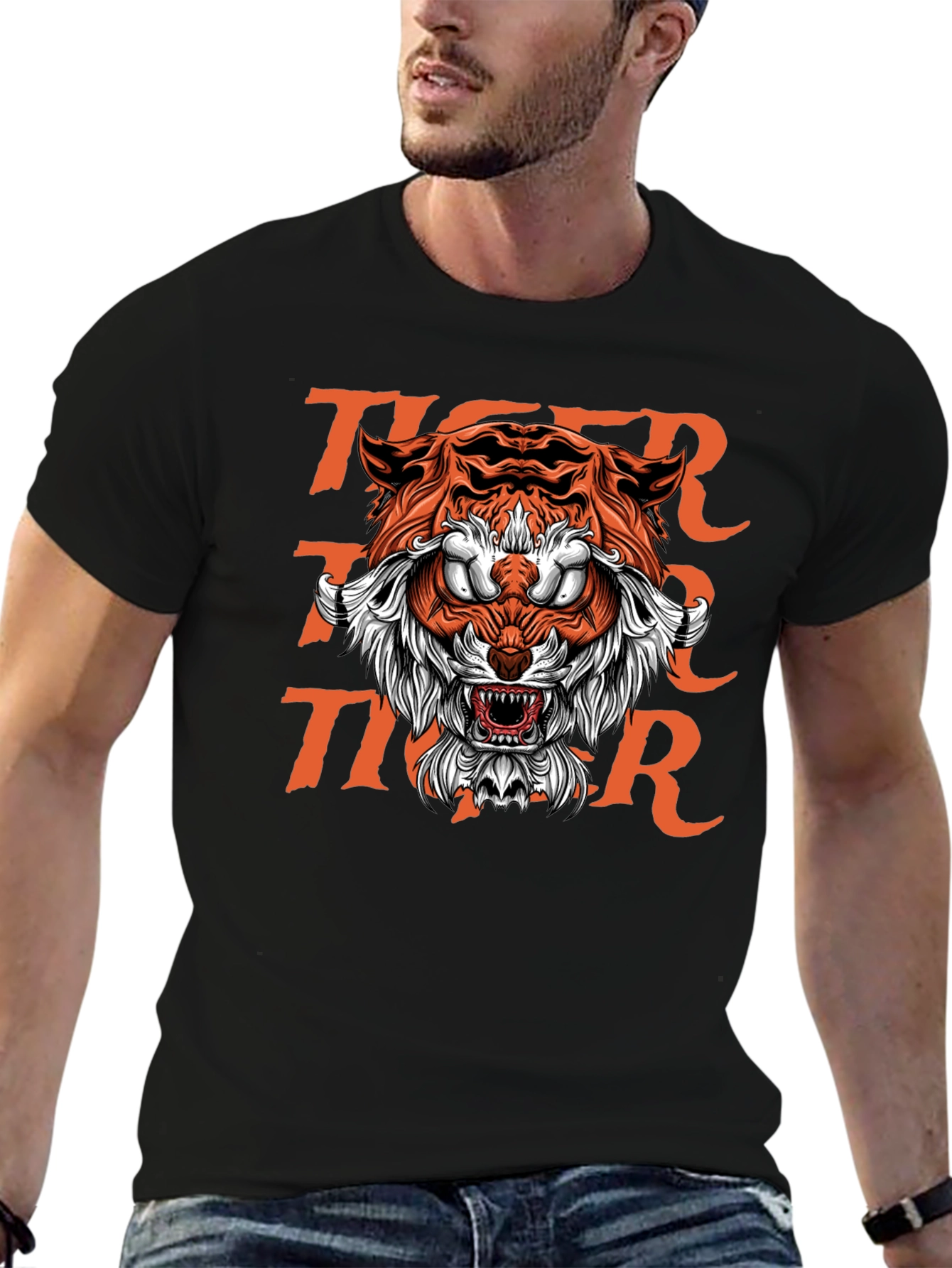 Bold Tiger Graphic Tee - Fierce Streetwear