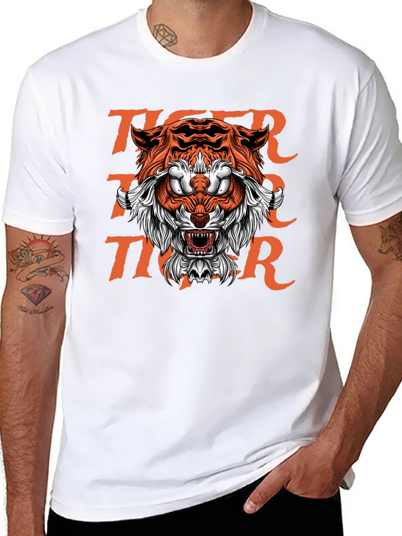 Bold Tiger Graphic Tee - Fierce Streetwear