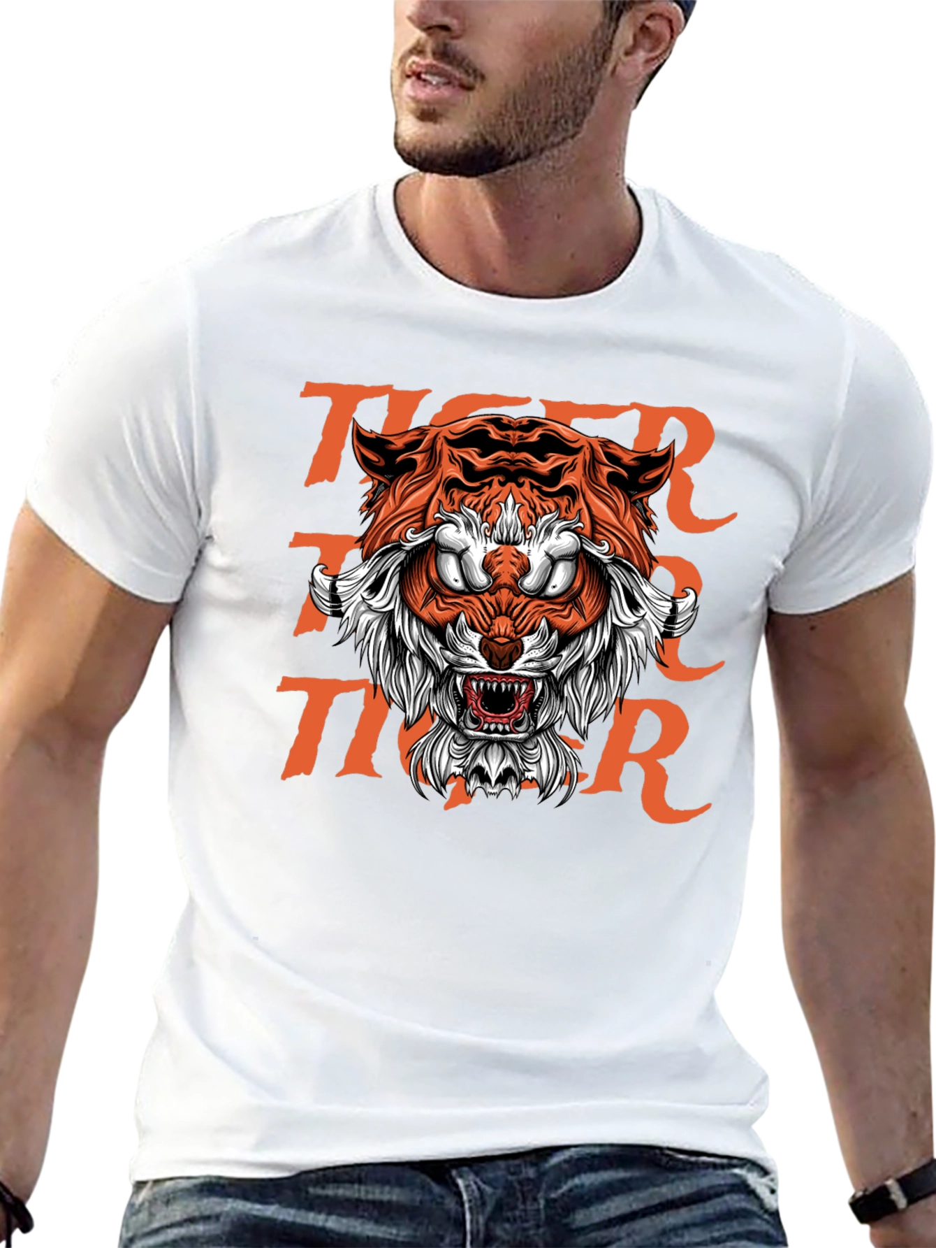 Bold Tiger Graphic Tee - Fierce Streetwear