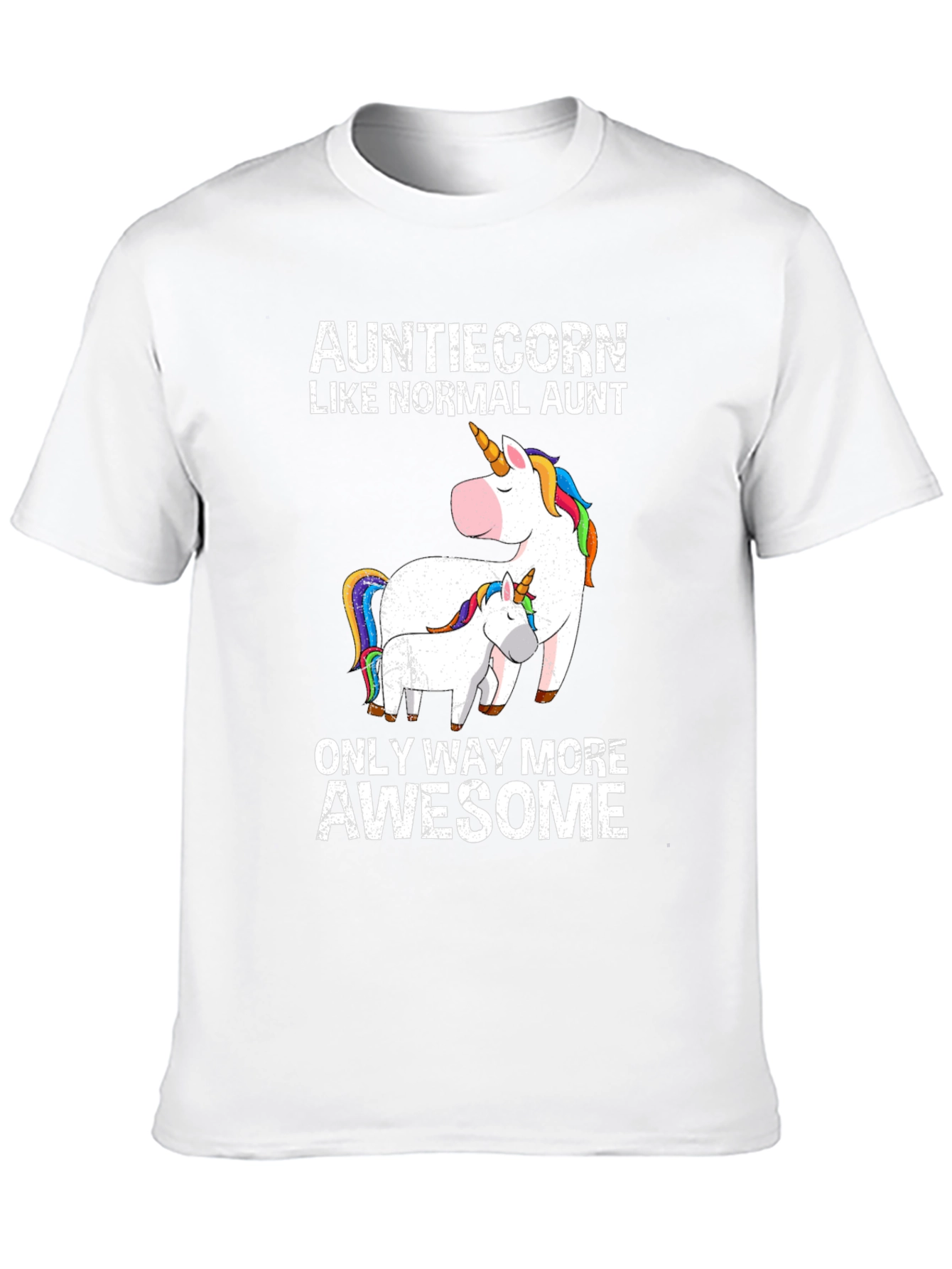 Auntiecorn Funny Aunt Unicorn T-Shirt
