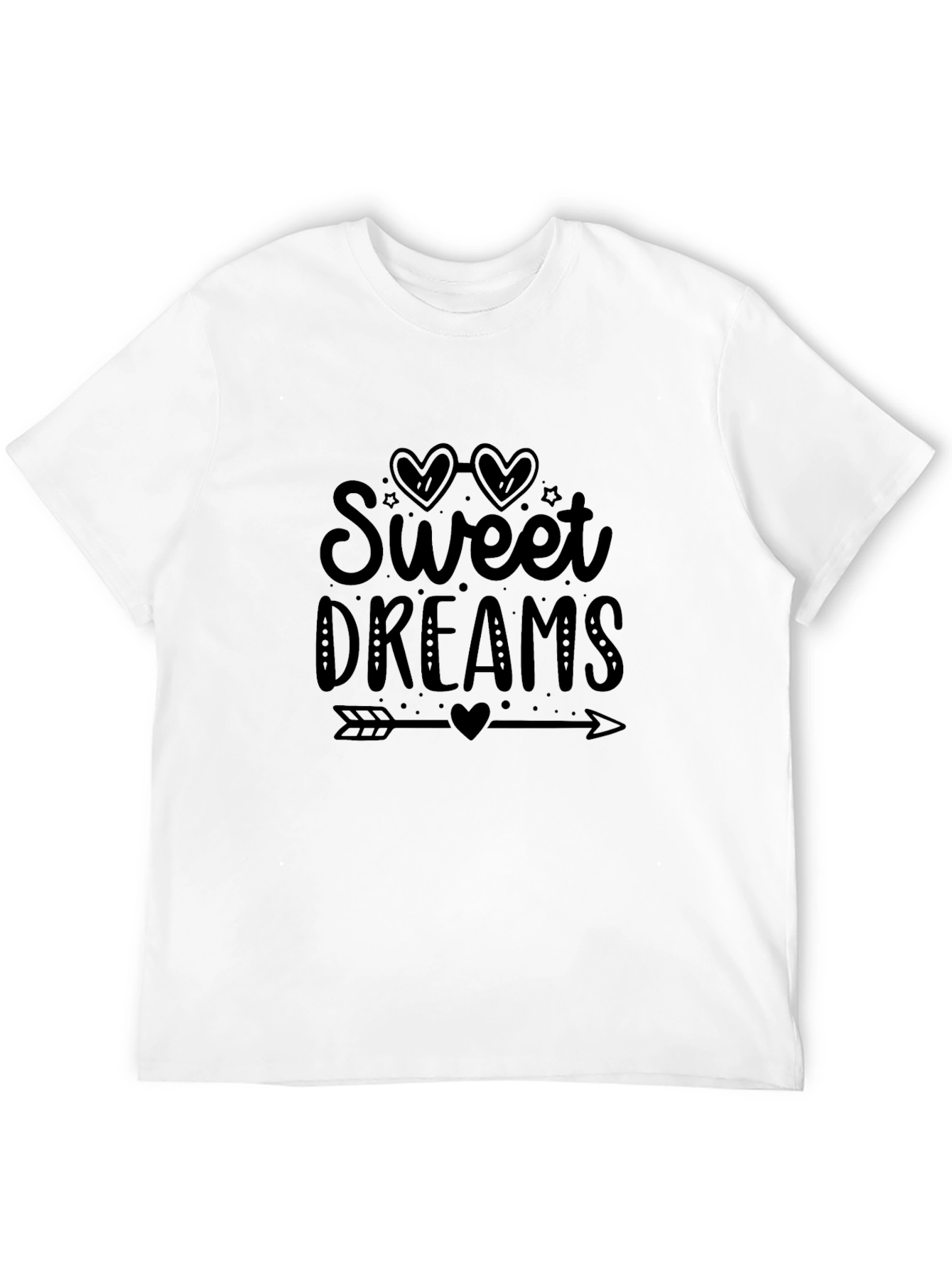 Sweet Dreams Graphic Tee - Black Cotton T-Shirt