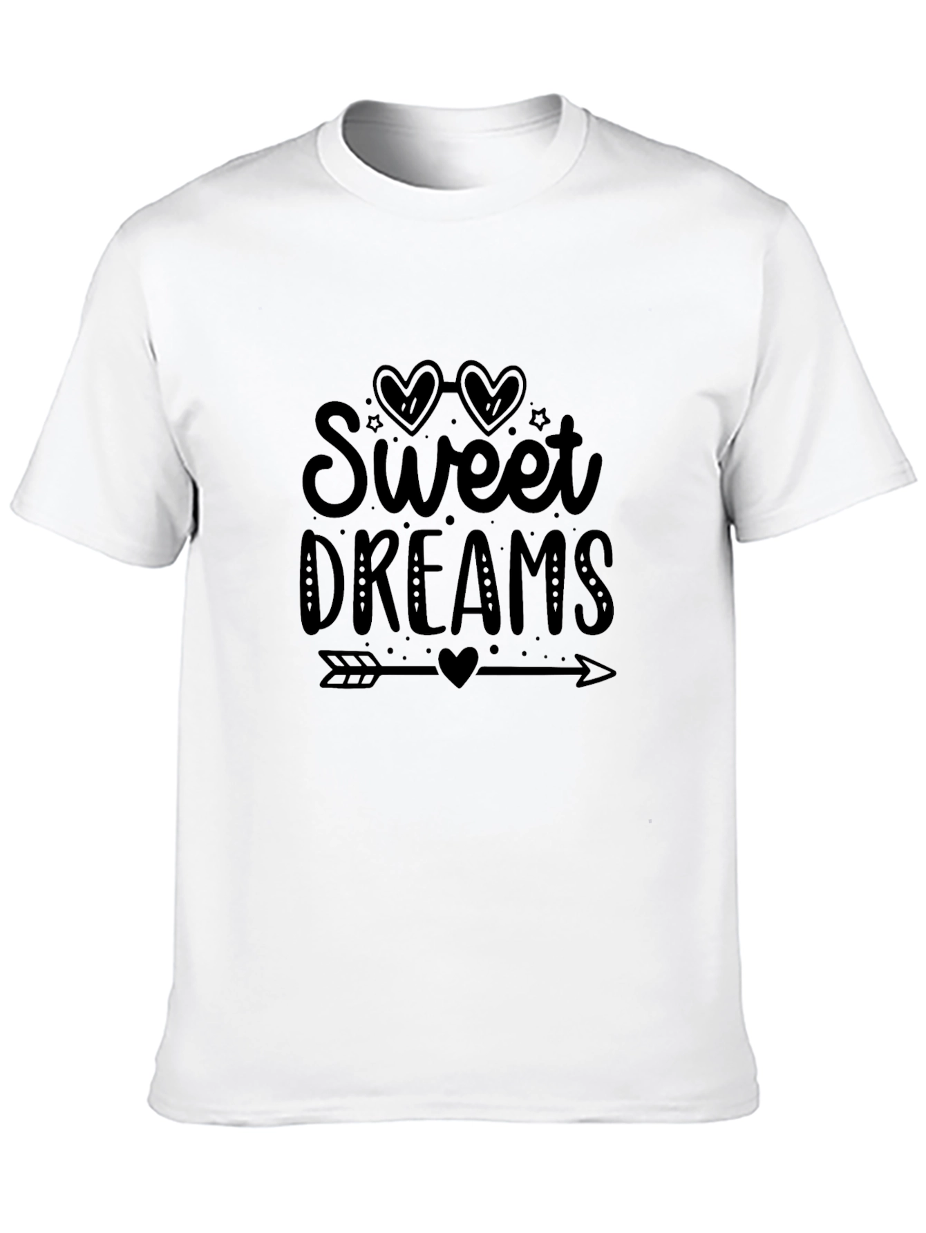Sweet Dreams Graphic Tee - Black Cotton T-Shirt