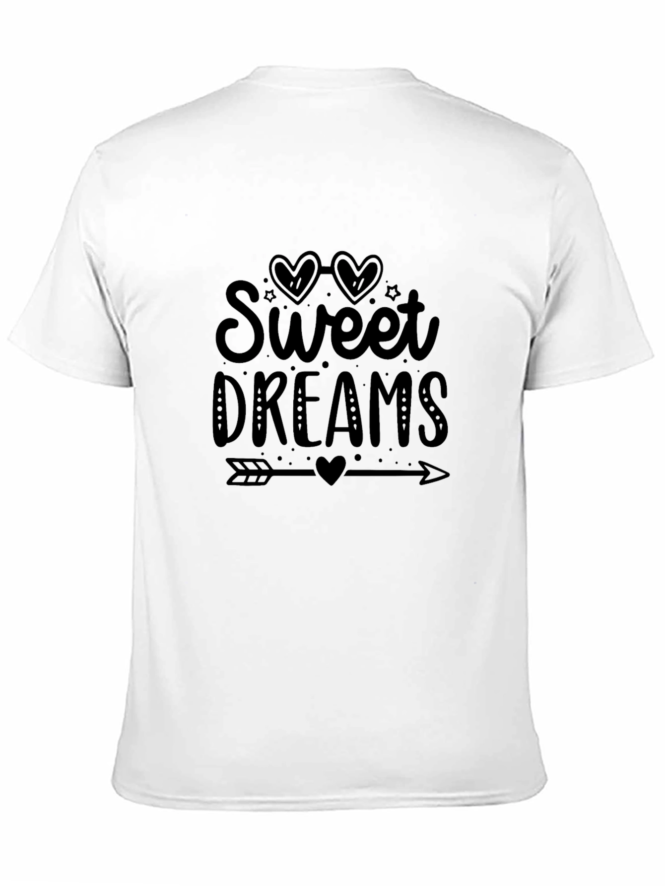 Sweet Dreams Graphic Tee - Black Cotton T-Shirt