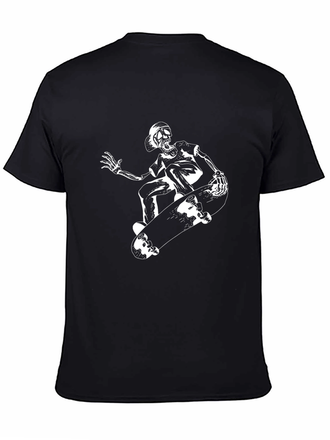 Skeleton Skateboarder Graphic Tee