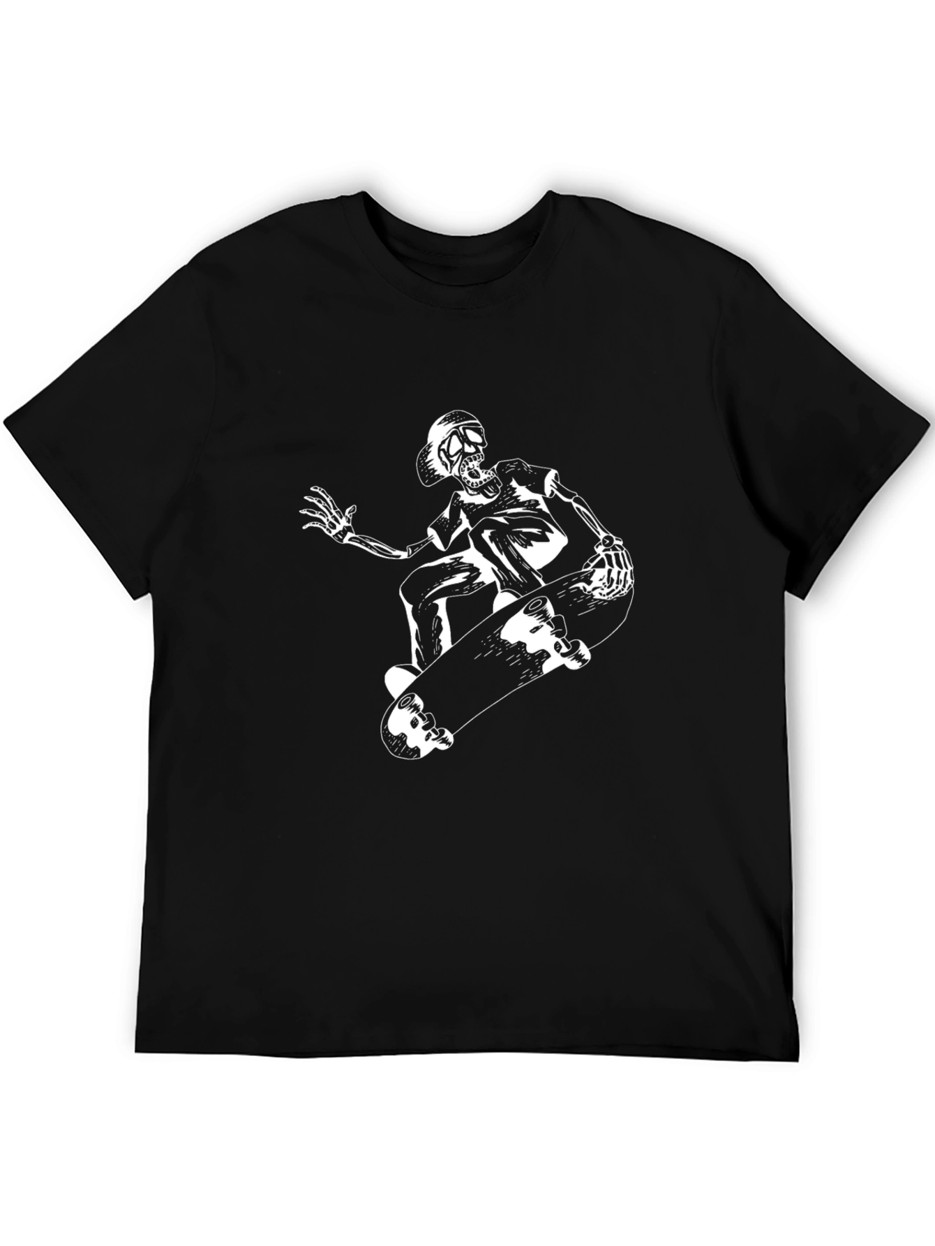 Skeleton Skateboarder Graphic Tee