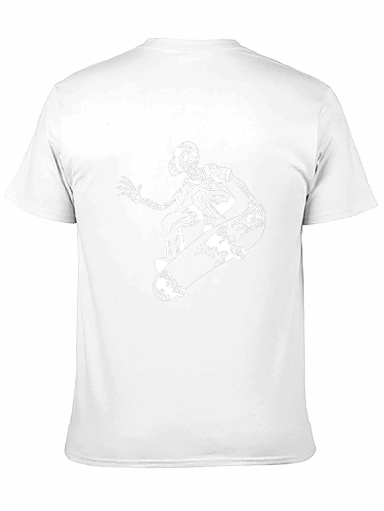 Skeleton Skateboarder Graphic Tee