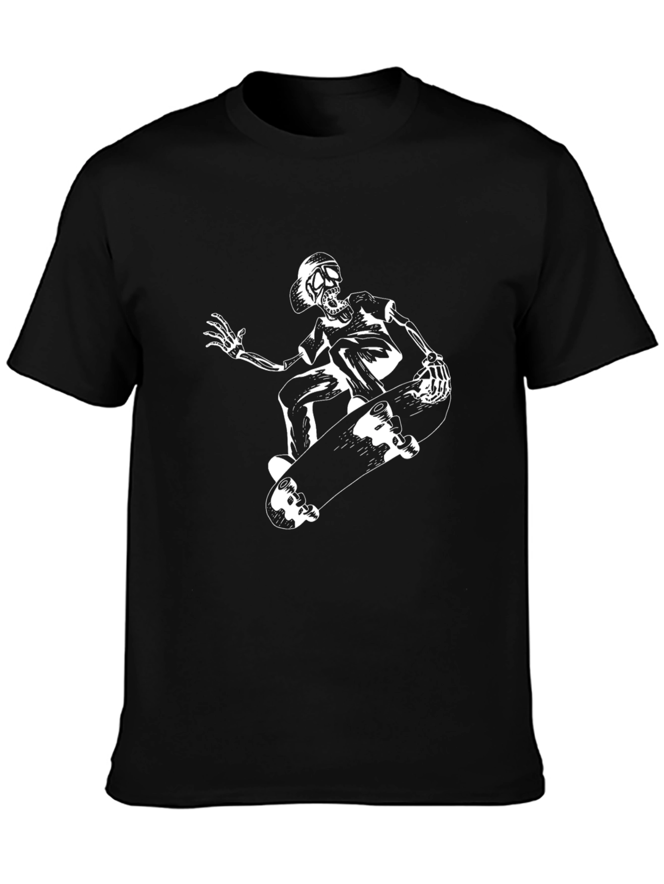 Skeleton Skateboarder Graphic Tee