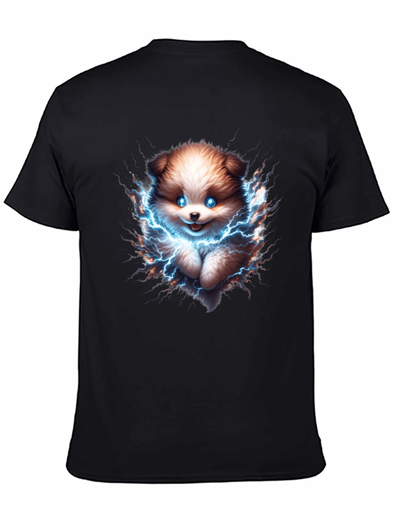Electric Puppy T-Shirt - Black Cotton Tee