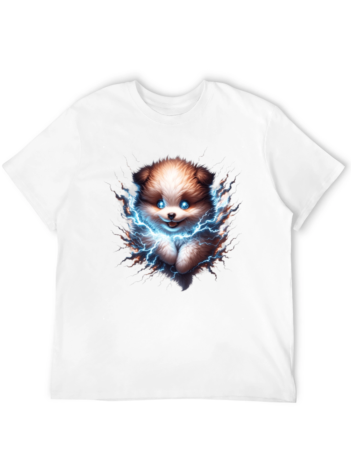 Electric Puppy T-Shirt - Black Cotton Tee
