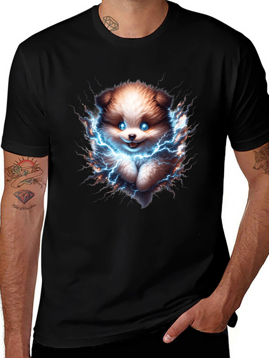 Electric Puppy T-Shirt - Black Cotton Tee