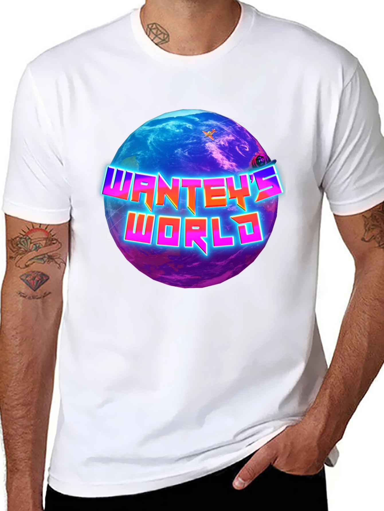 Wanteys World Graphic Tee - Black