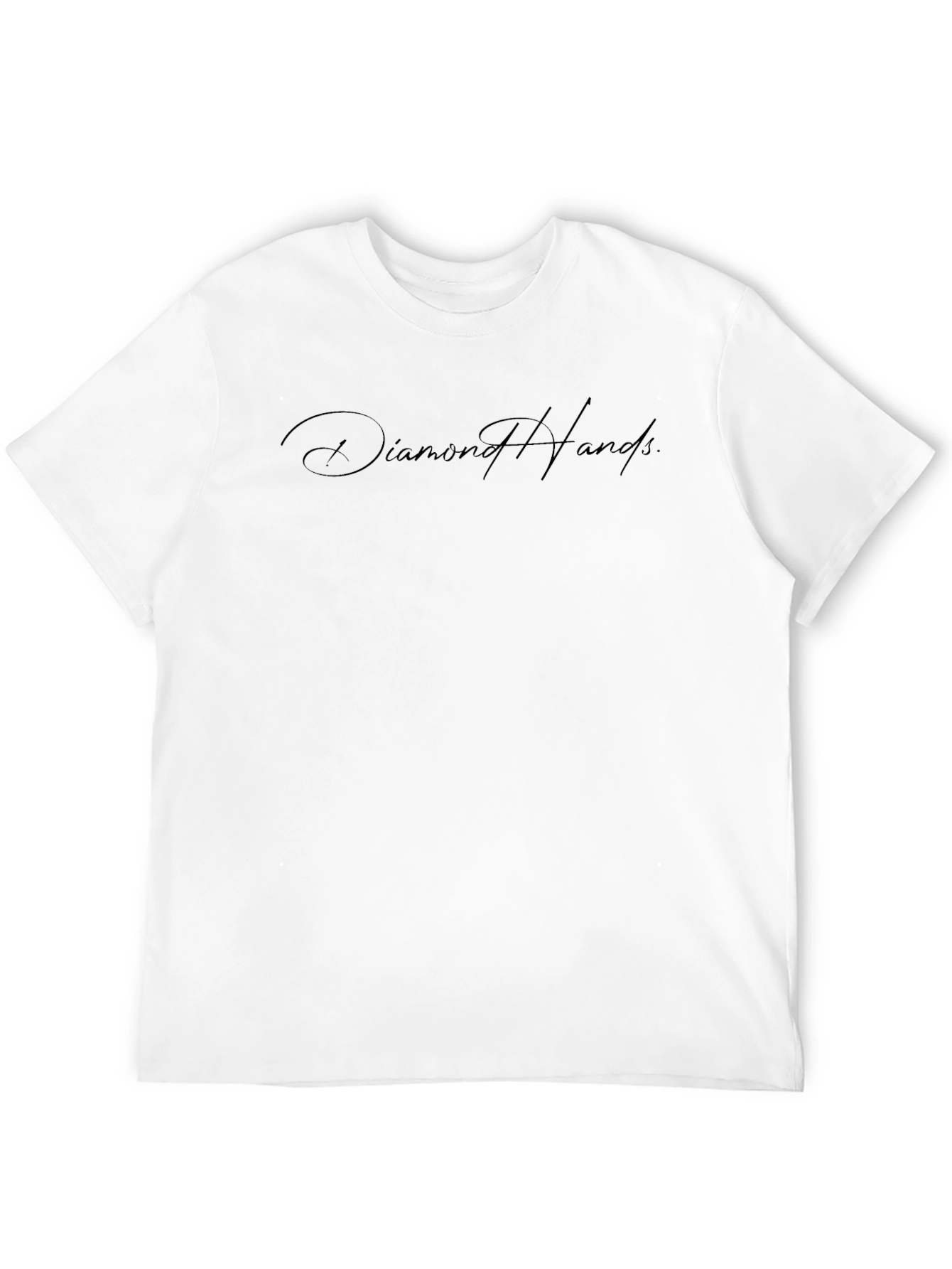 Diamond Hands Graphic Tee - Modern Black T-Shirt