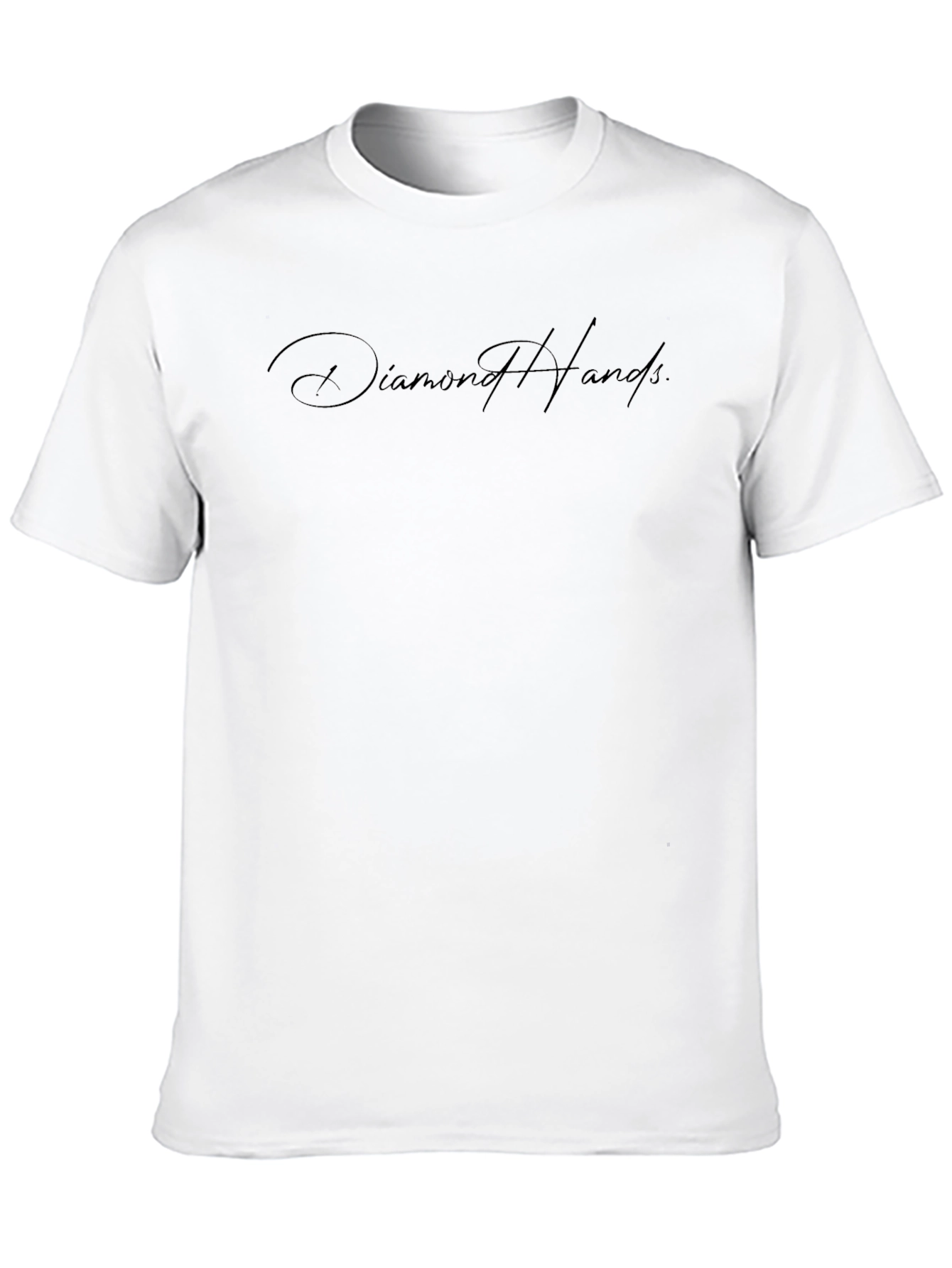 Diamond Hands Graphic Tee - Modern Black T-Shirt