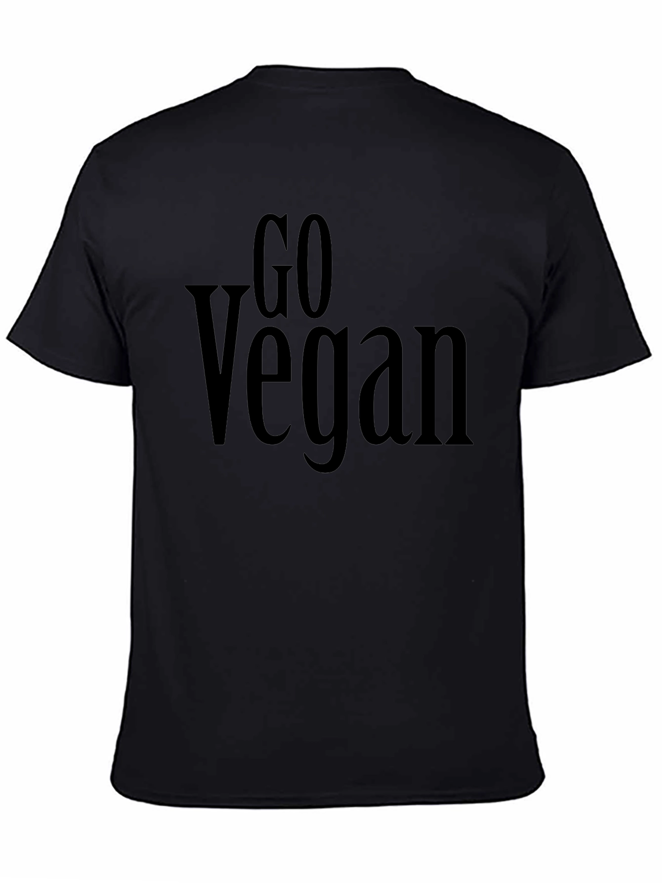 Go Vegan T-Shirt - Black