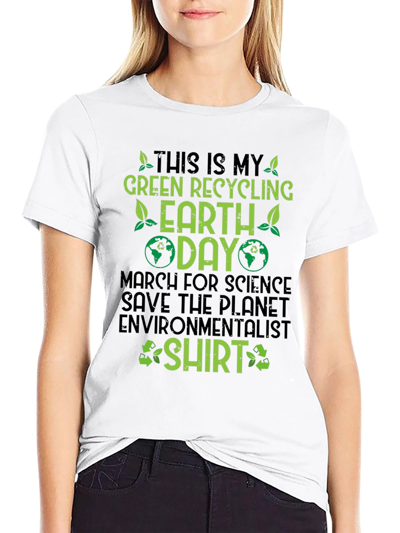 Green Recycling Earth Day T-Shirt
