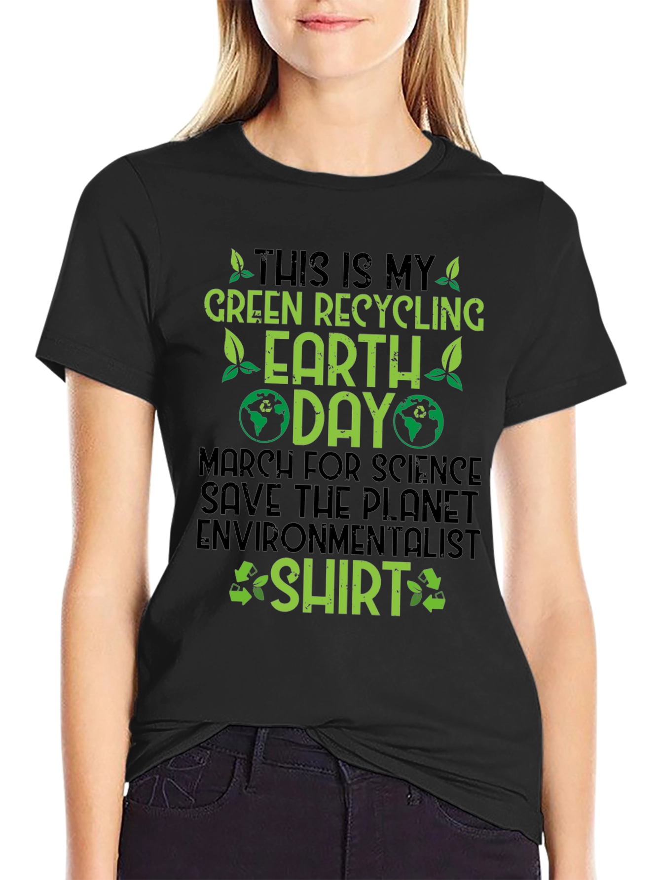 Green Recycling Earth Day T-Shirt
