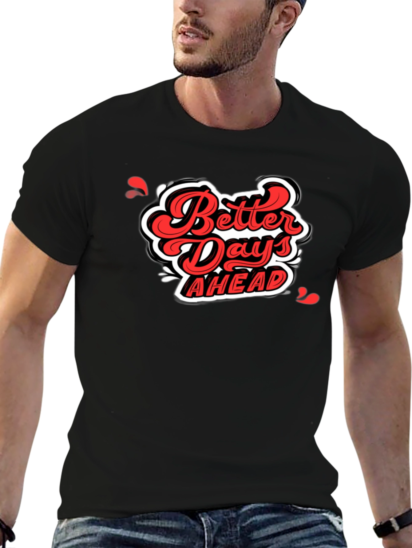 Better Days Ahead Graphic Tee - Black
