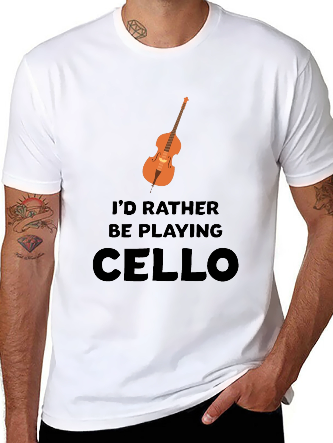 Cello Player T-Shirt - Music Lover Tee