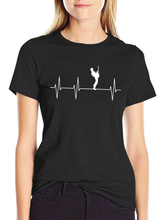 Guitar Heartbeat T-Shirt - Musicians Pulse