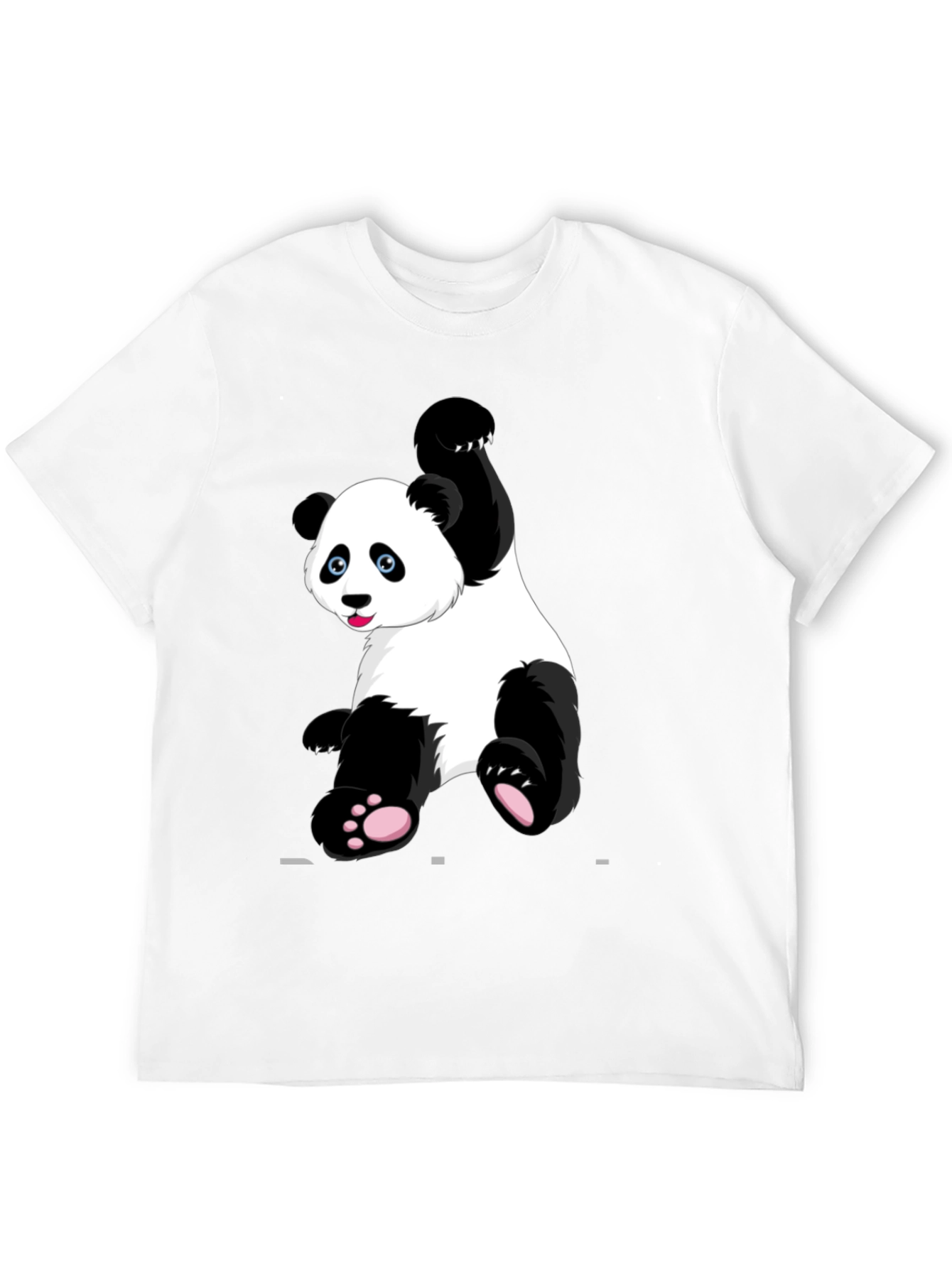 Panda Graphic Tee - Black Cotton Blend
