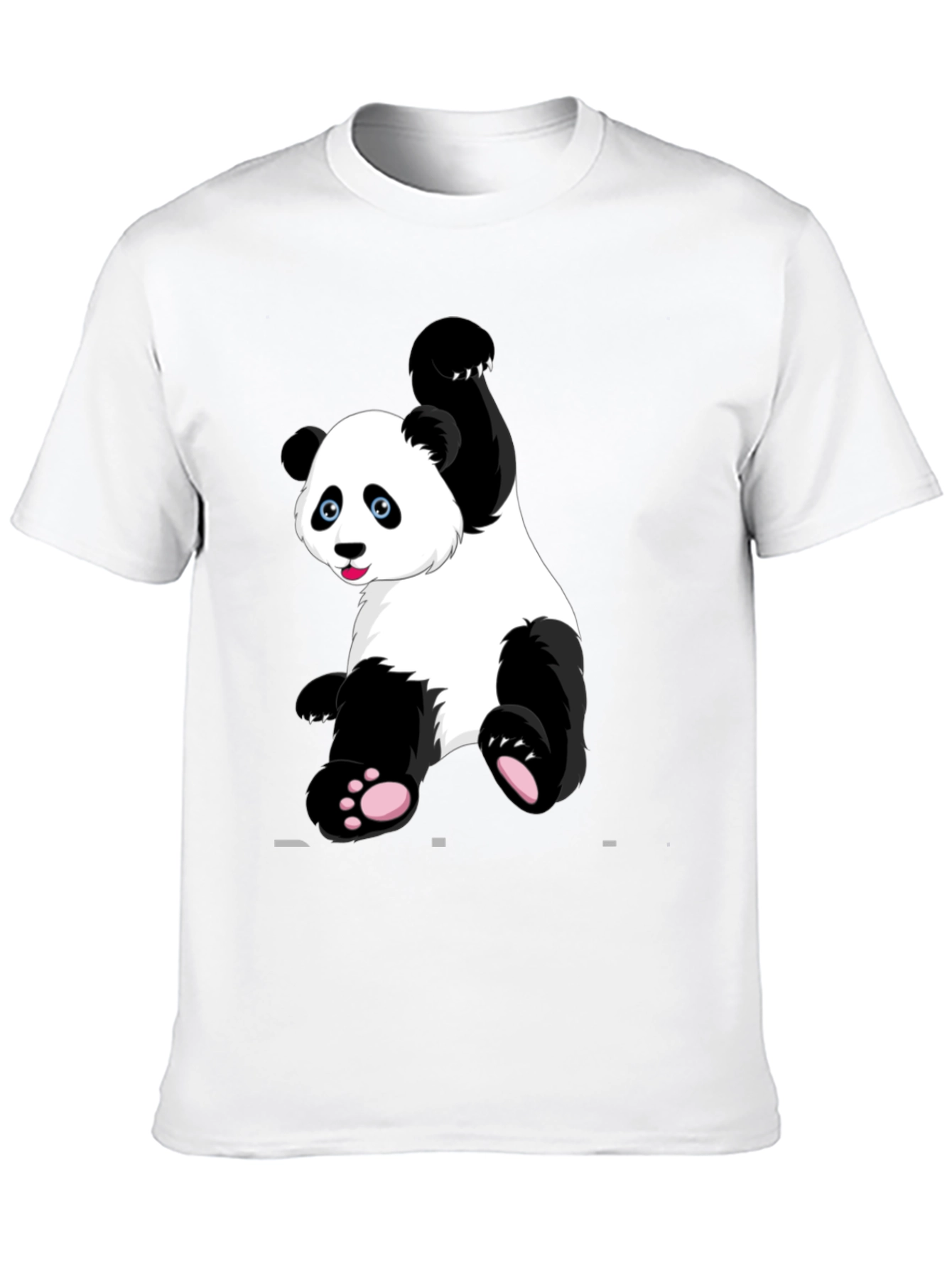 Panda Graphic Tee - Black Cotton Blend