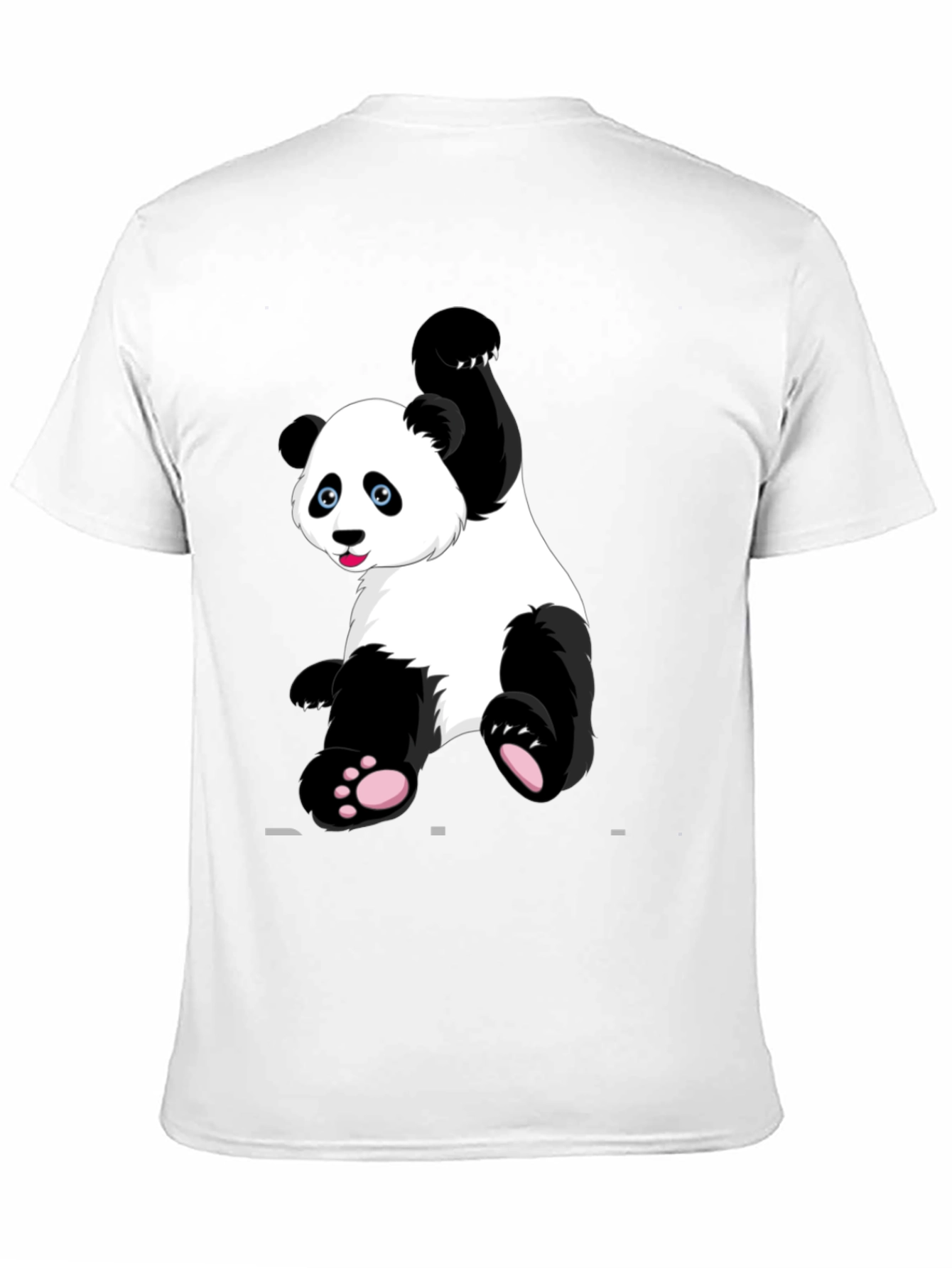 Panda Graphic Tee - Black Cotton Blend