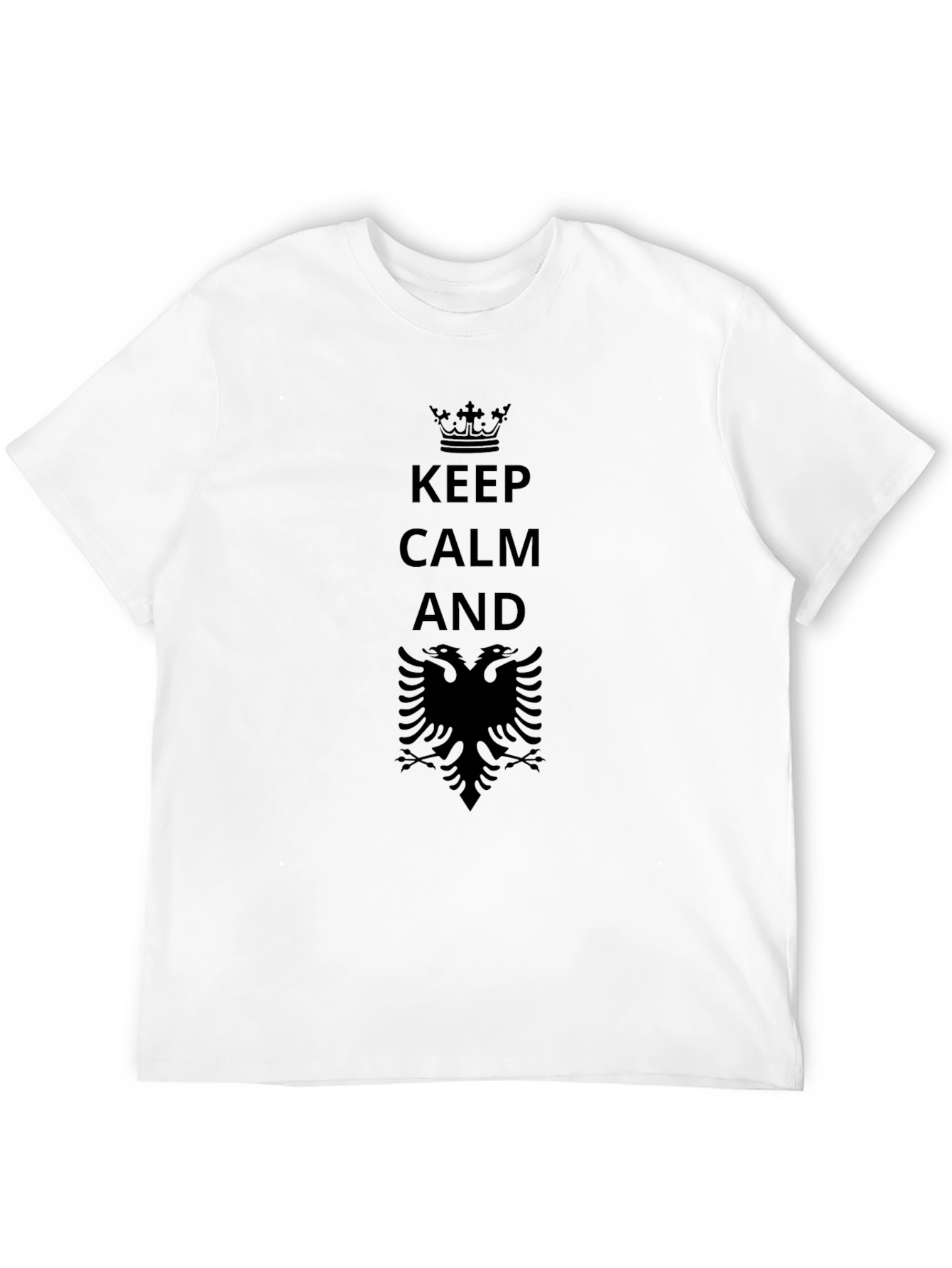 Keep Calm Albania Eagle Graphic T-Shirt