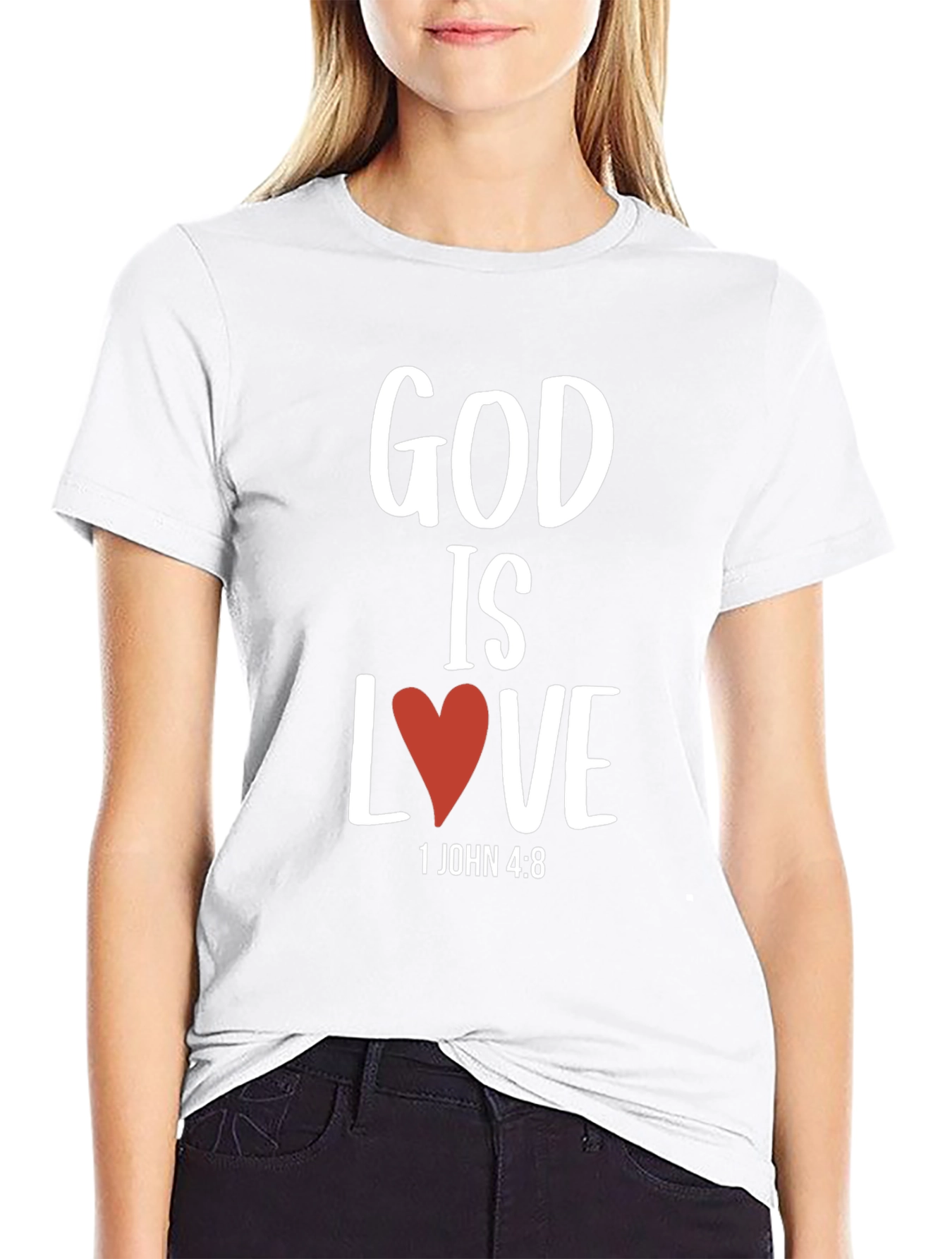 God is Love T-Shirt Christian Verse Graphic Tee