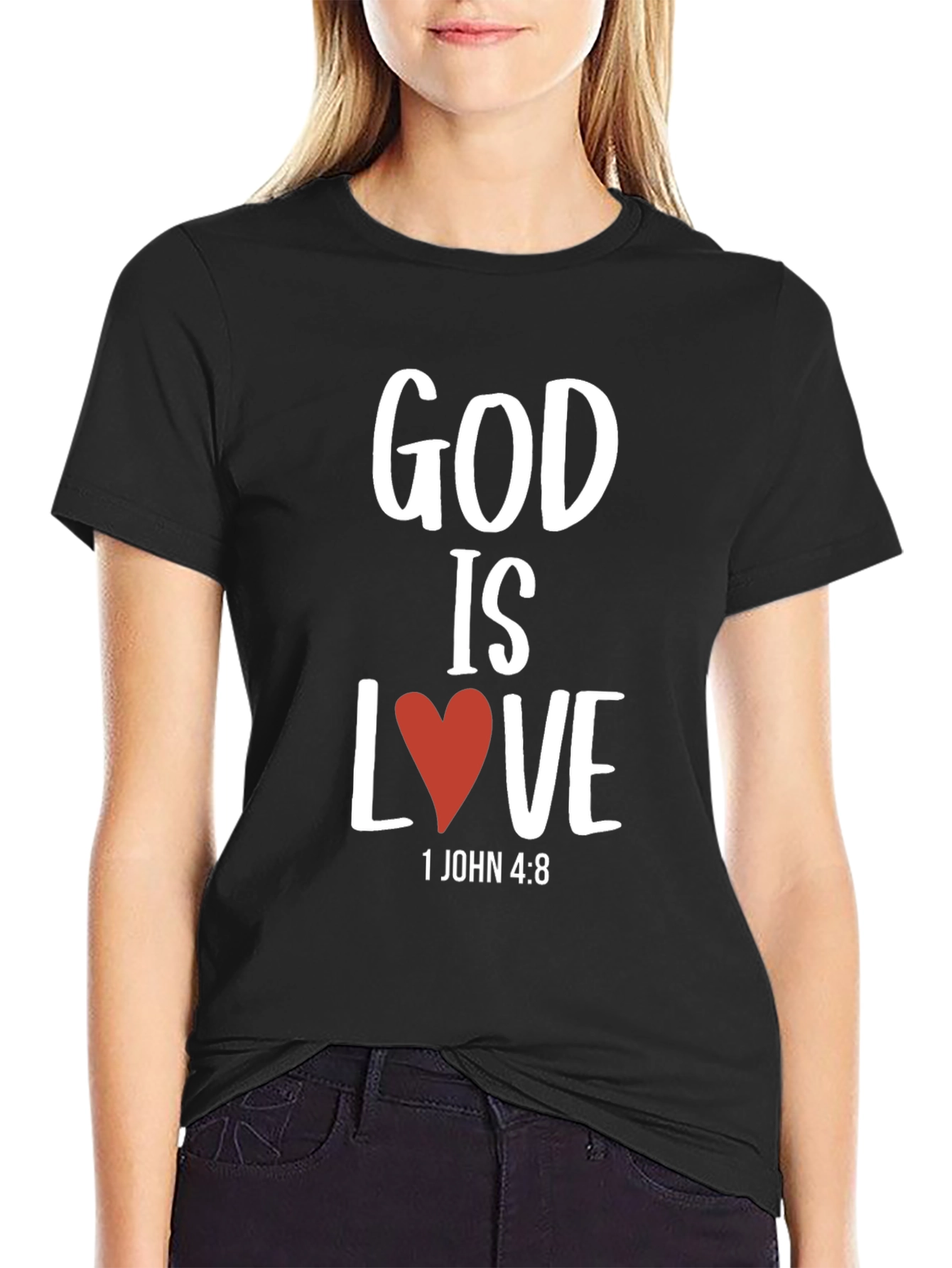 God is Love T-Shirt Christian Verse Graphic Tee