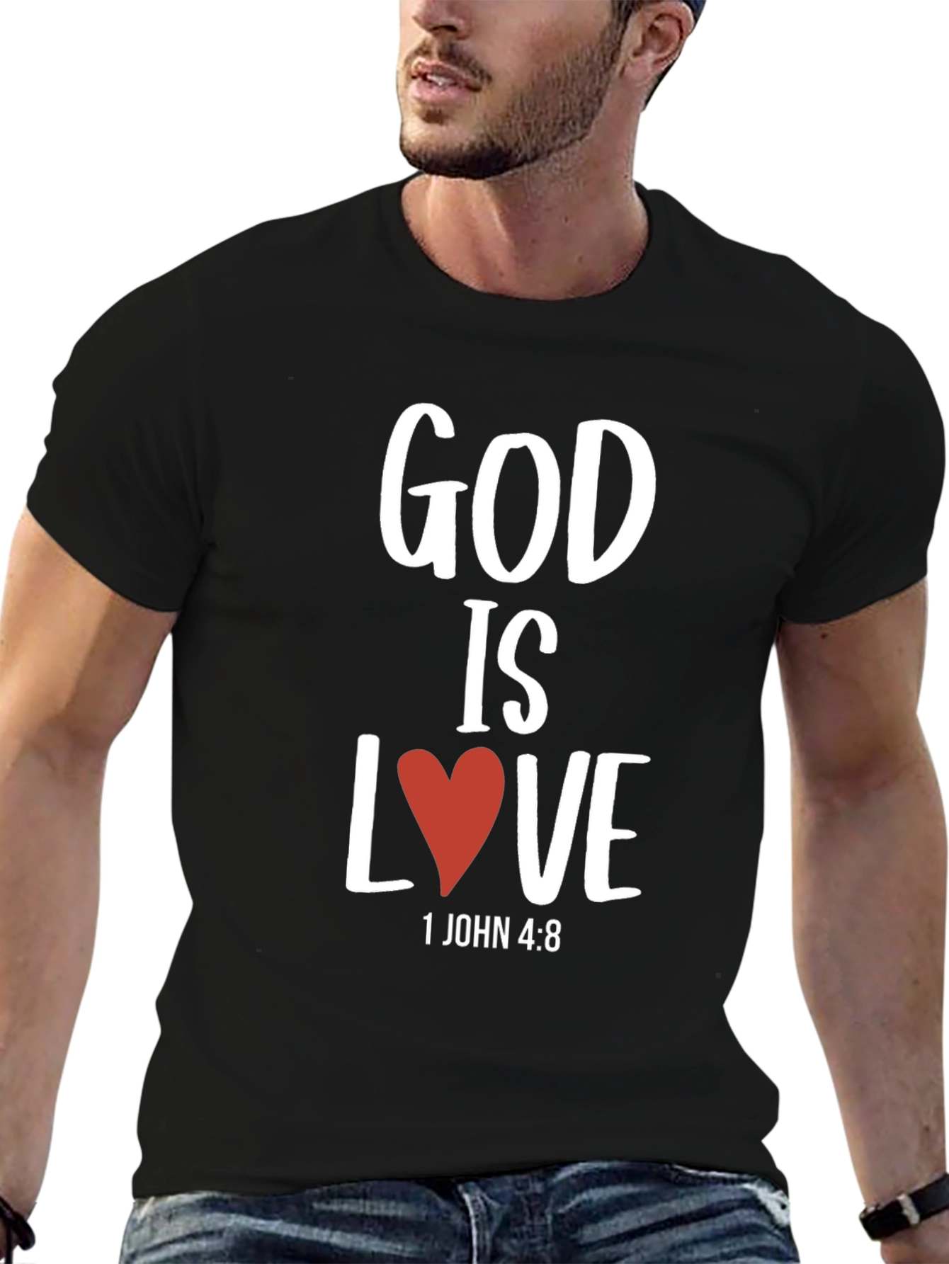 God is Love T-Shirt Christian Verse Graphic Tee