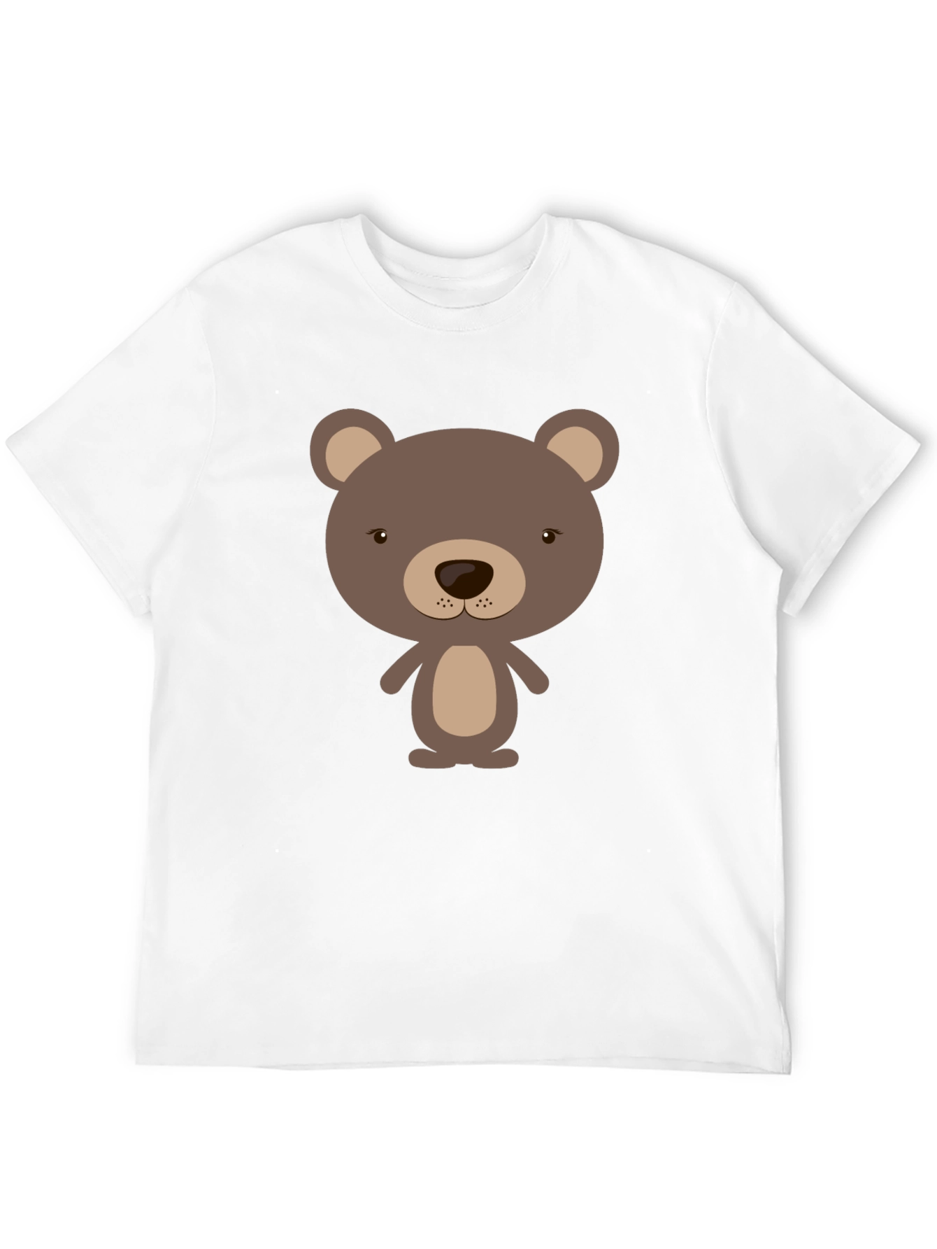 Cute Bear Graphic Tee - Soft Cotton Blend
