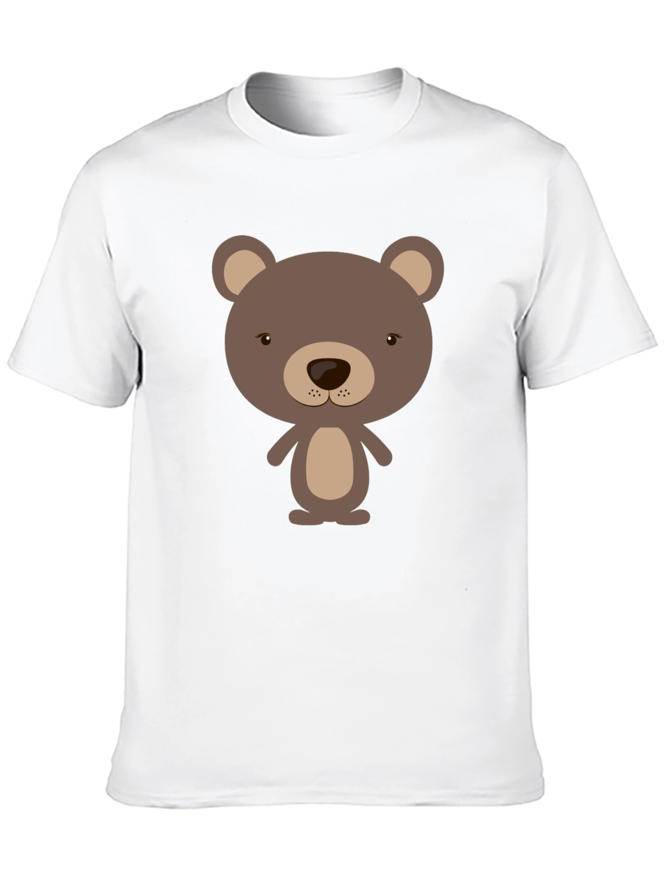 Cute Bear Graphic Tee - Soft Cotton Blend
