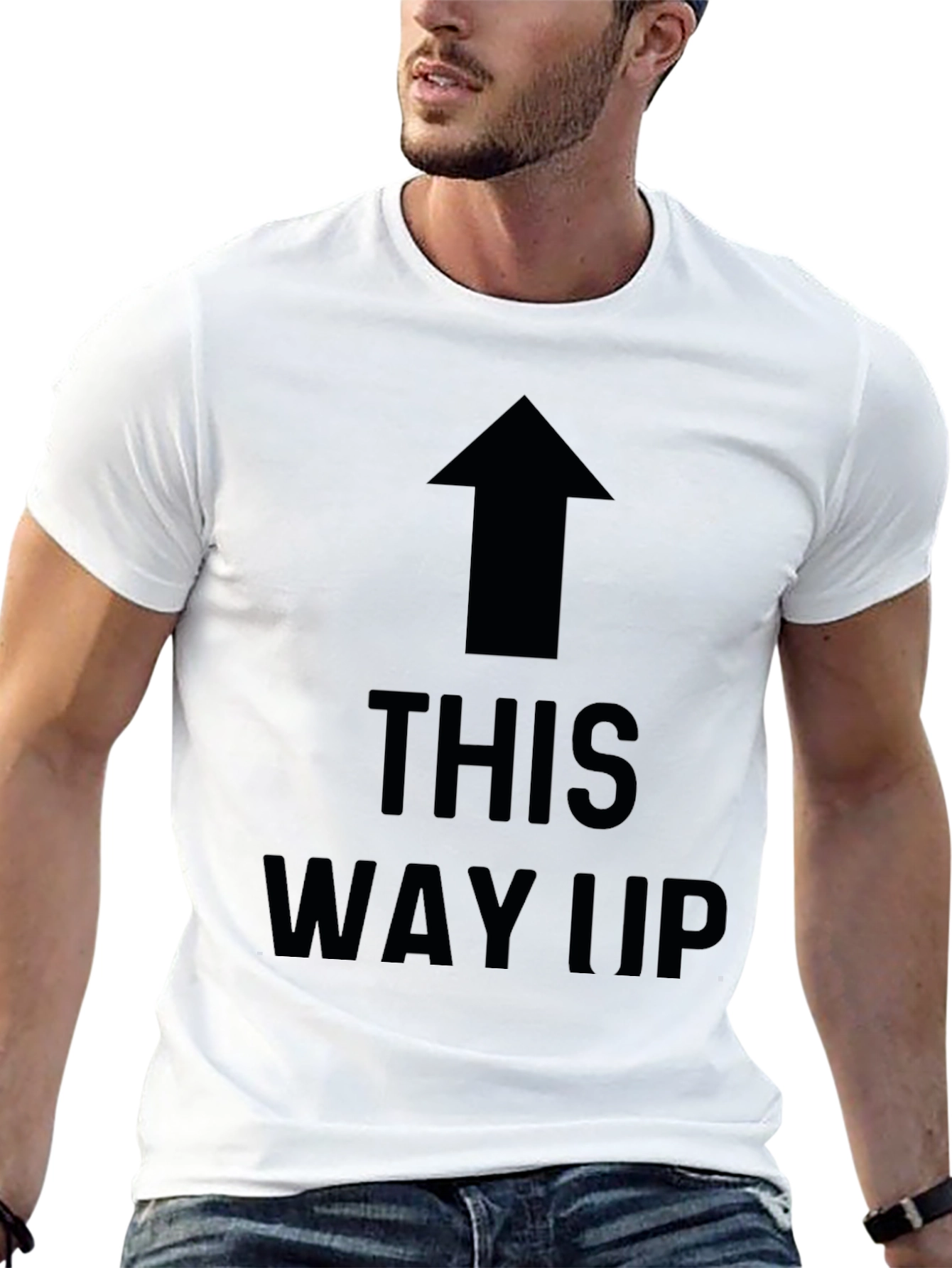 This Way Up Funny T-Shirt