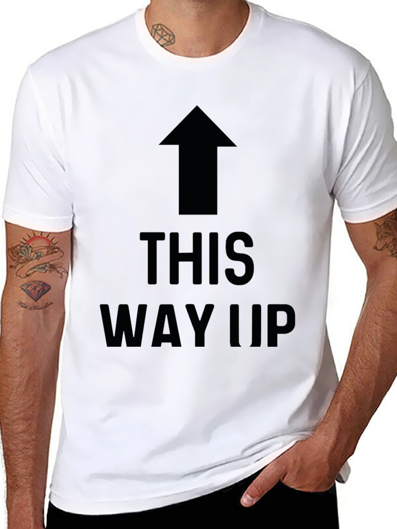 This Way Up Funny T-Shirt