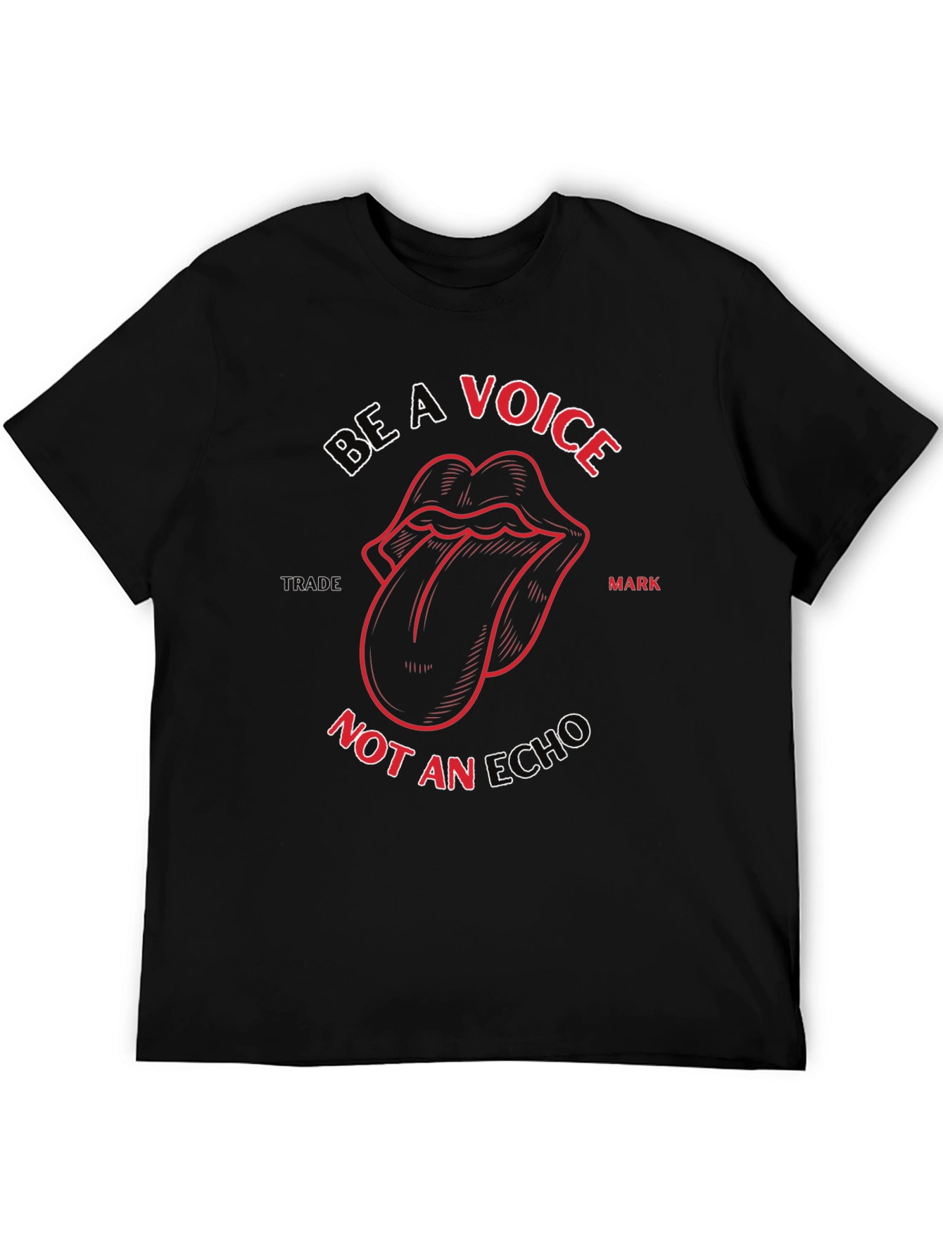 Be a Voice Graphic T-Shirt - Stylish Black Tee