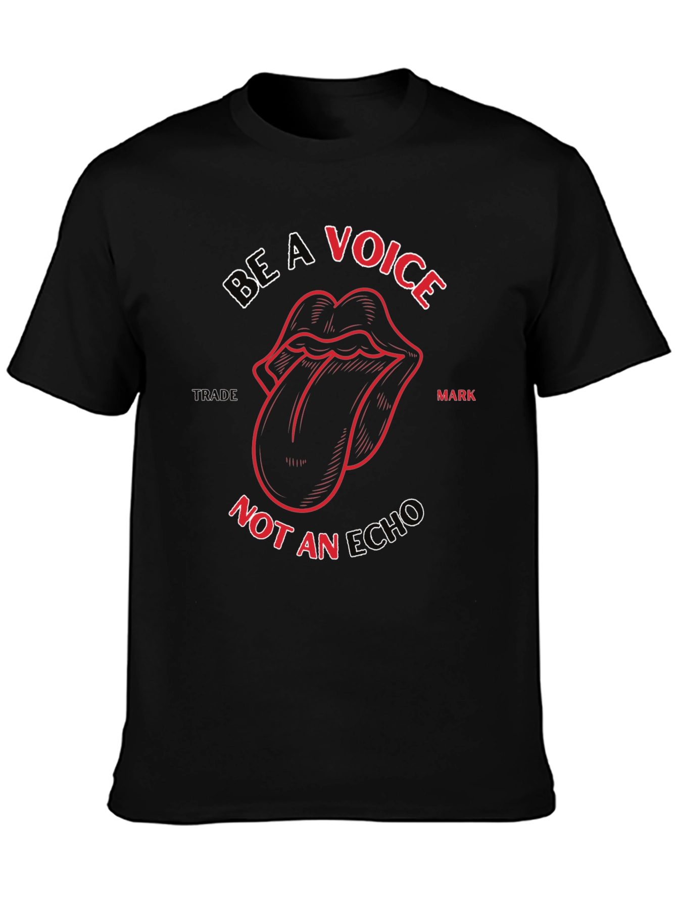 Be a Voice Graphic T-Shirt - Stylish Black Tee