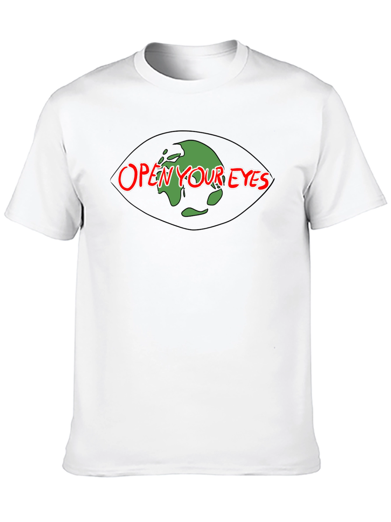 Open Your Eyes Graphic T-Shirt - Black Cotton Tee