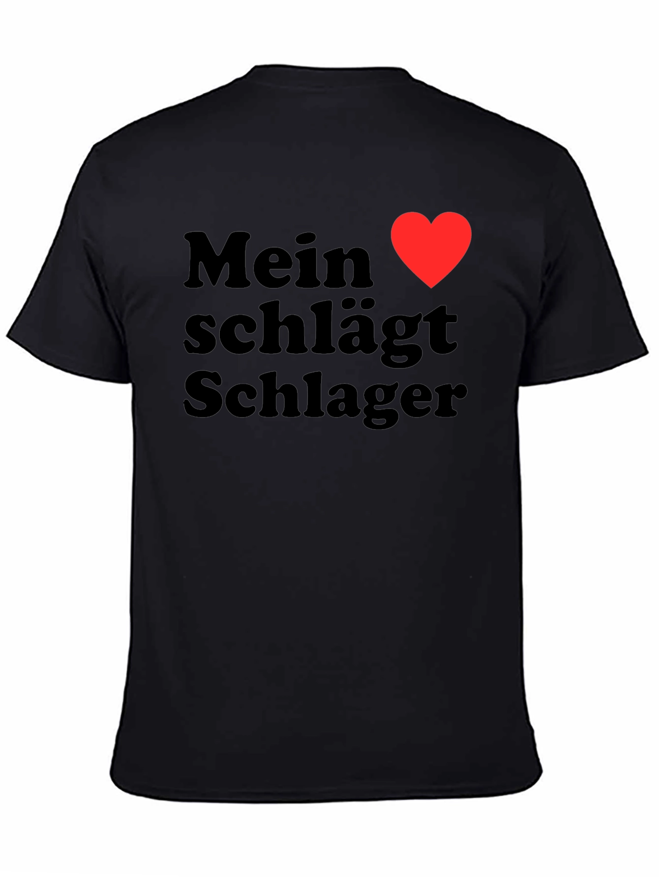 Mein Herz Schlager Heart Graphic Tee Shirt