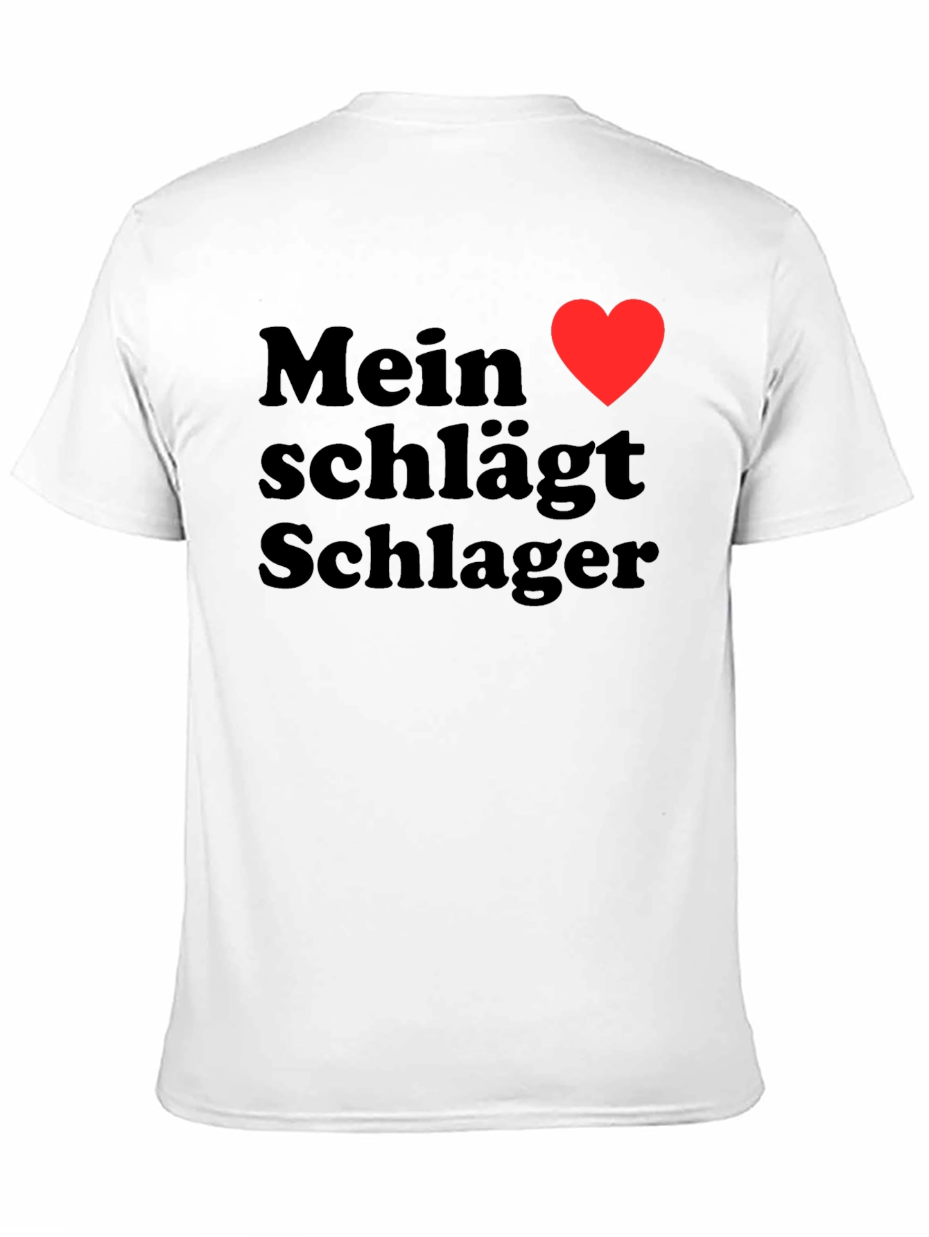 Mein Herz Schlager Heart Graphic Tee Shirt