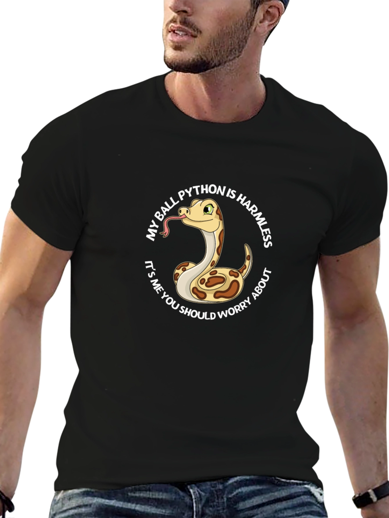 Ball Python Funny Graphic T-Shirt