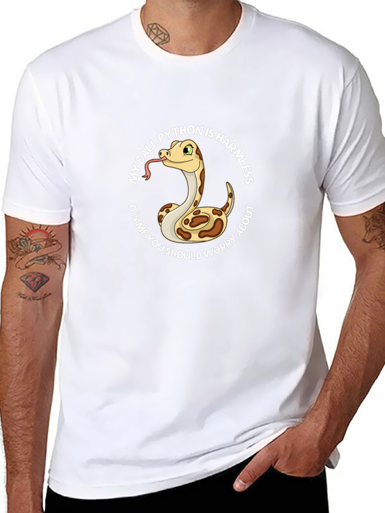 Ball Python Funny Graphic T-Shirt