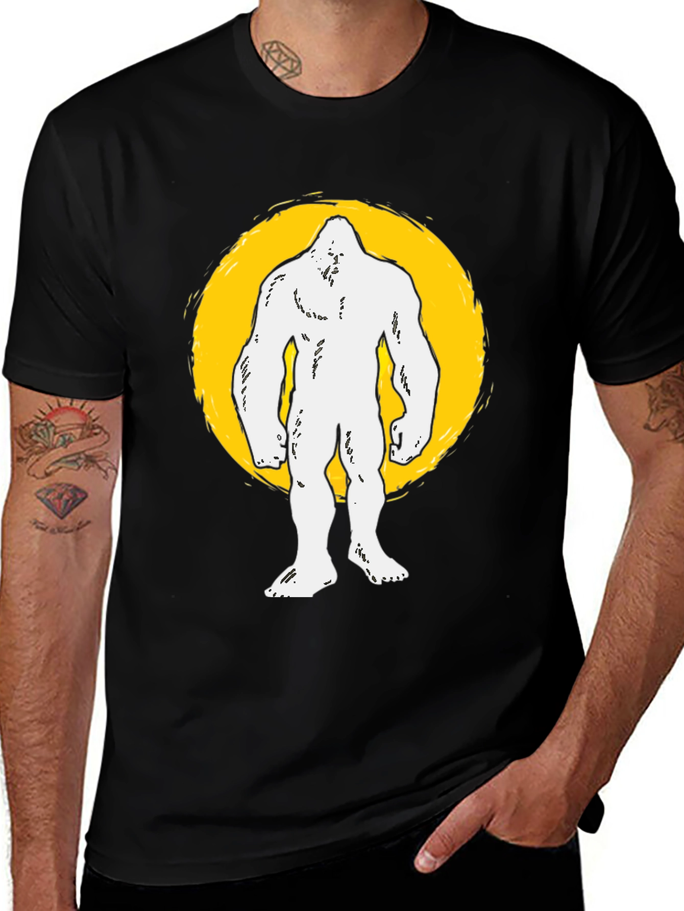 Bigfoot Graphic T-Shirt - Black