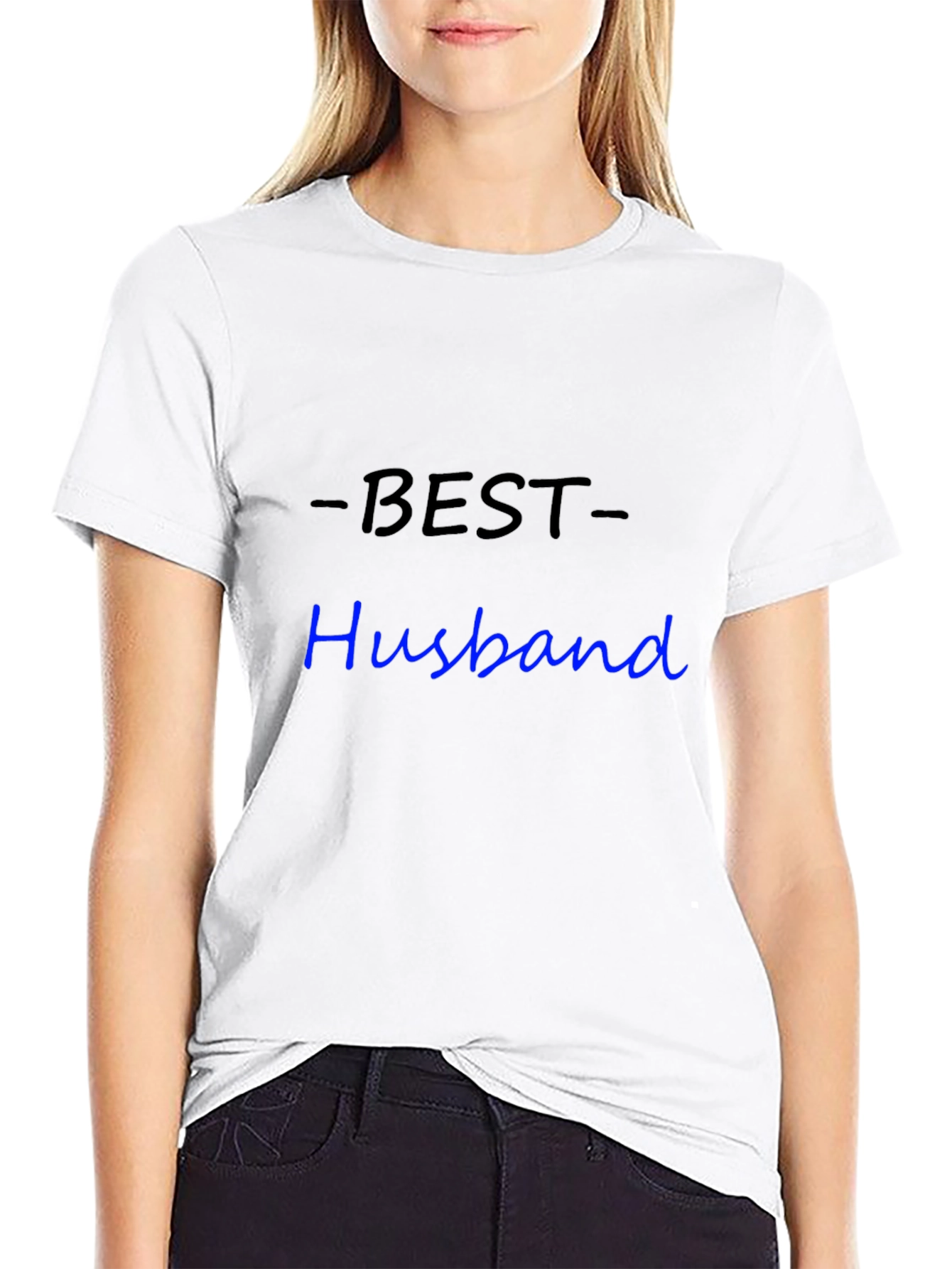 Best Husband T-Shirt - Black Cotton Blend