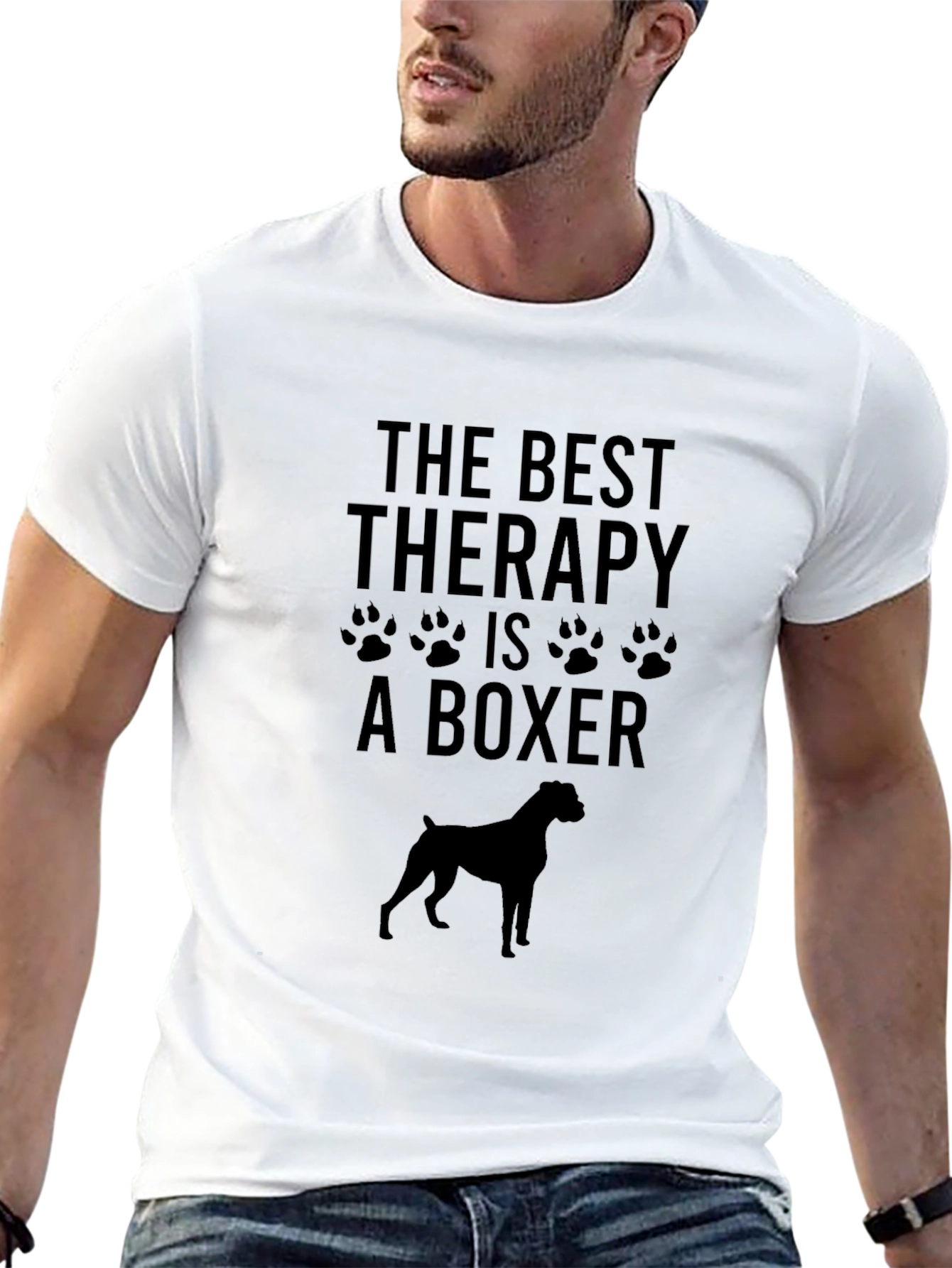 Best Therapy is a Boxer Dog T-Shirt