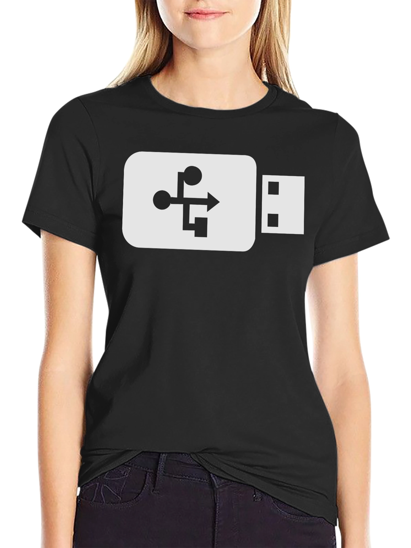 USB Drive T-Shirt - Data Transfer Design